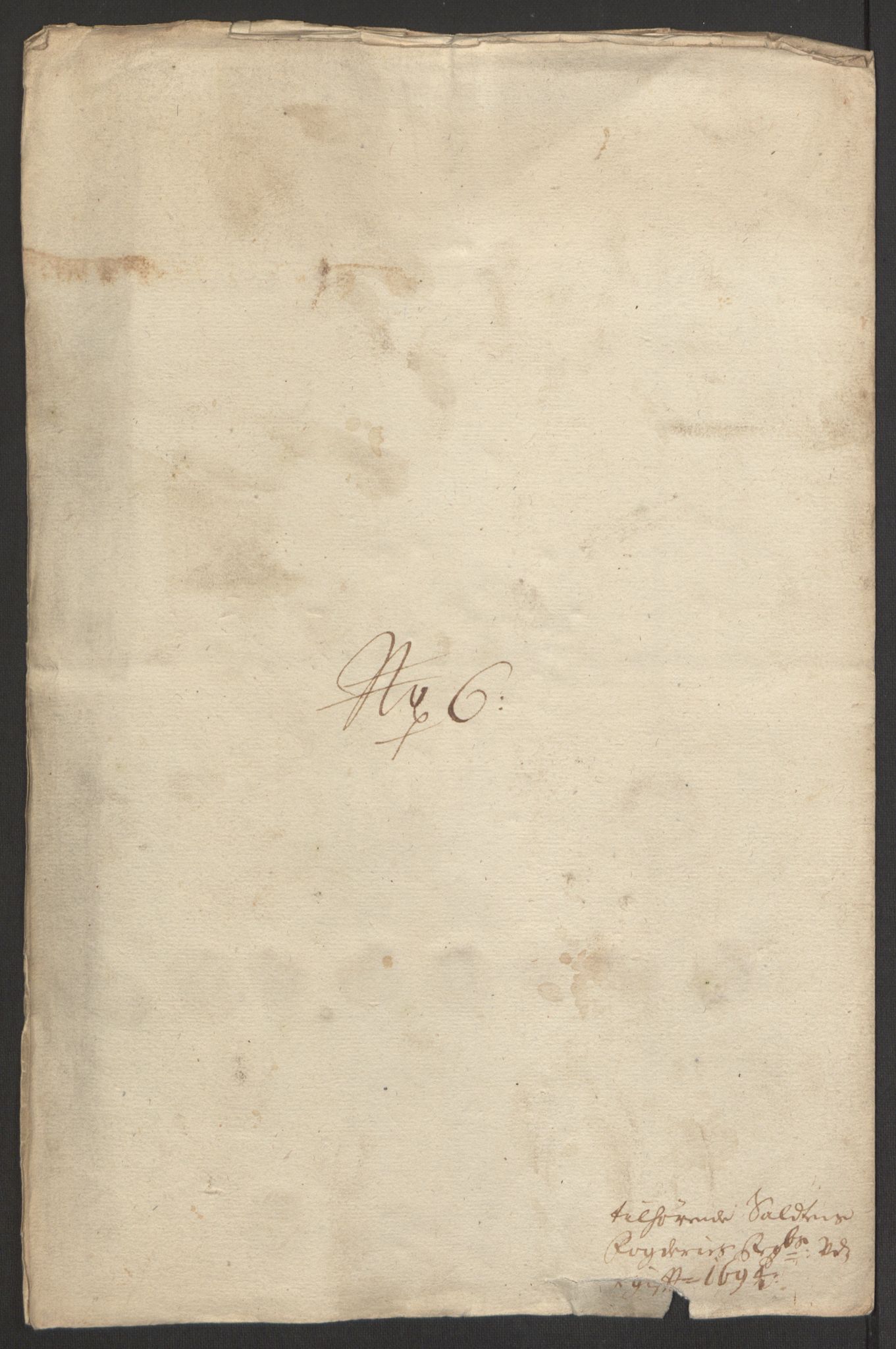 Rentekammeret inntil 1814, Reviderte regnskaper, Fogderegnskap, AV/RA-EA-4092/R66/L4578: Fogderegnskap Salten, 1694-1696, p. 97