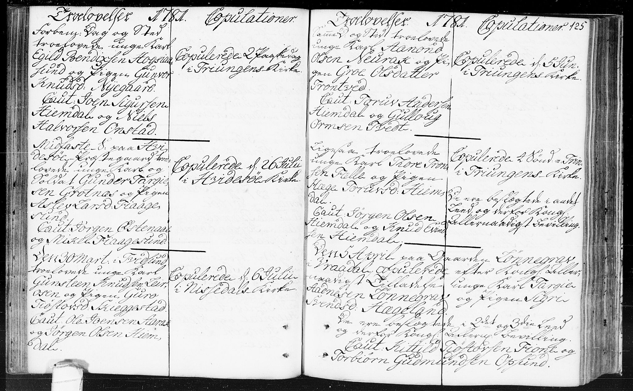 Kviteseid kirkebøker, SAKO/A-276/F/Fa/L0002: Parish register (official) no. I 2, 1773-1786, p. 125