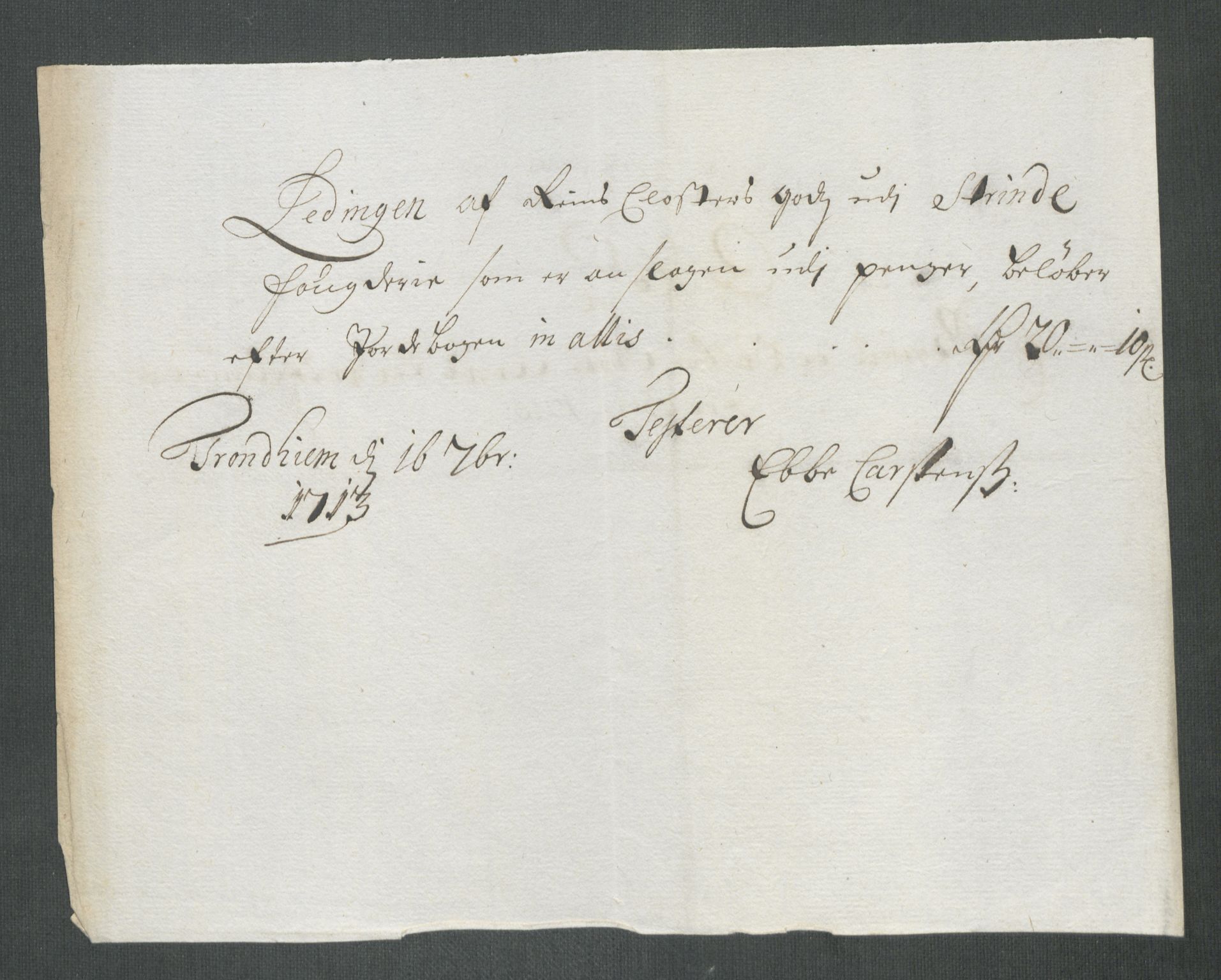 Rentekammeret inntil 1814, Reviderte regnskaper, Fogderegnskap, RA/EA-4092/R61/L4113: Fogderegnskap Strinda og Selbu, 1712-1713, p. 424