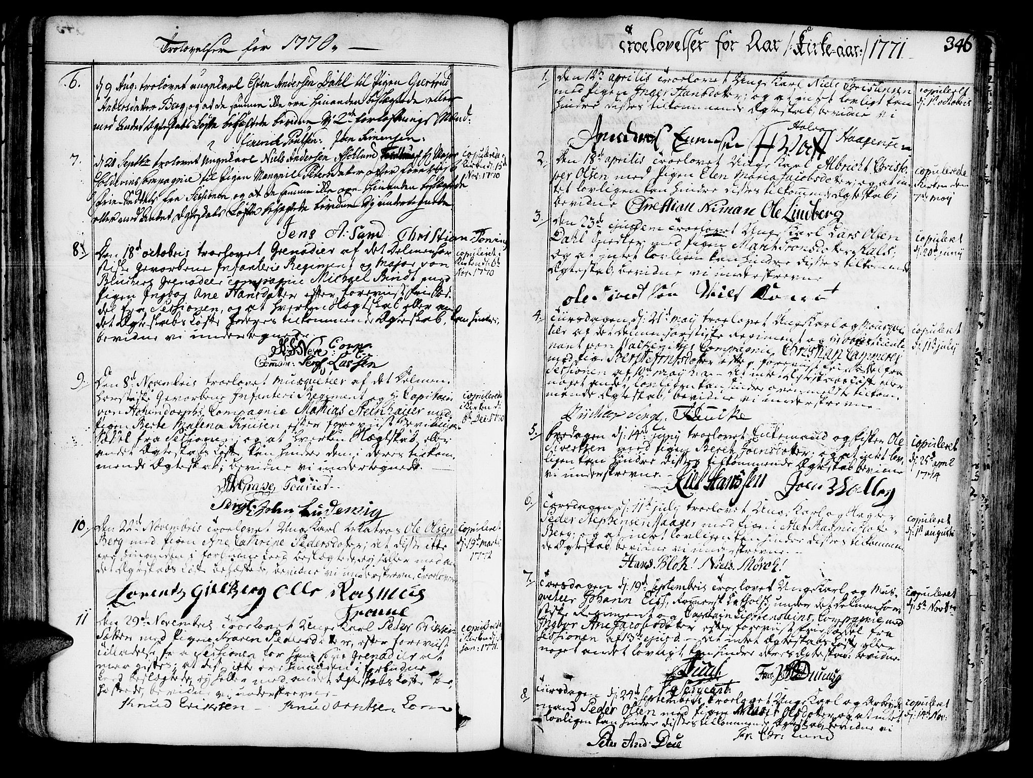 Ministerialprotokoller, klokkerbøker og fødselsregistre - Sør-Trøndelag, SAT/A-1456/602/L0103: Parish register (official) no. 602A01, 1732-1774, p. 346
