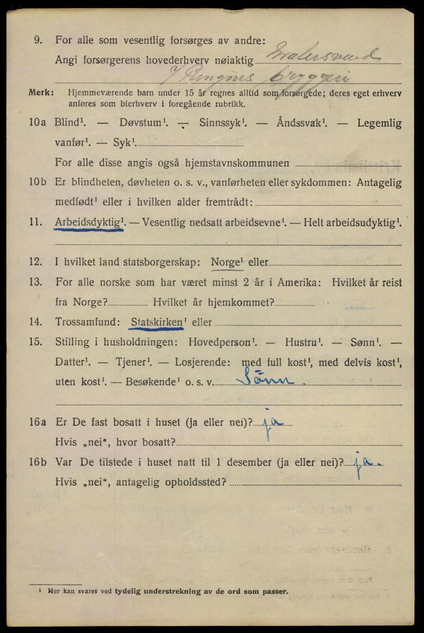 SAO, 1920 census for Kristiania, 1920, p. 392176