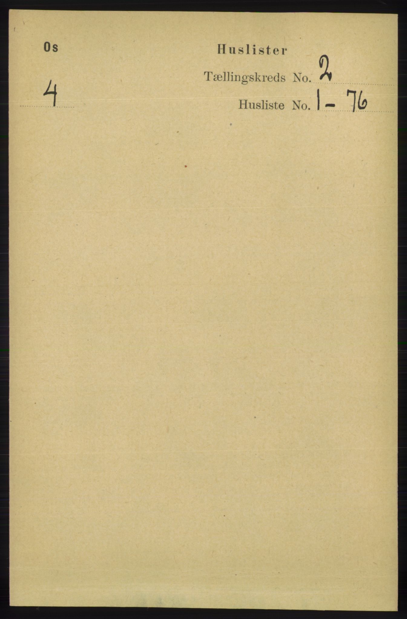 RA, 1891 census for 1243 Os, 1891, p. 354