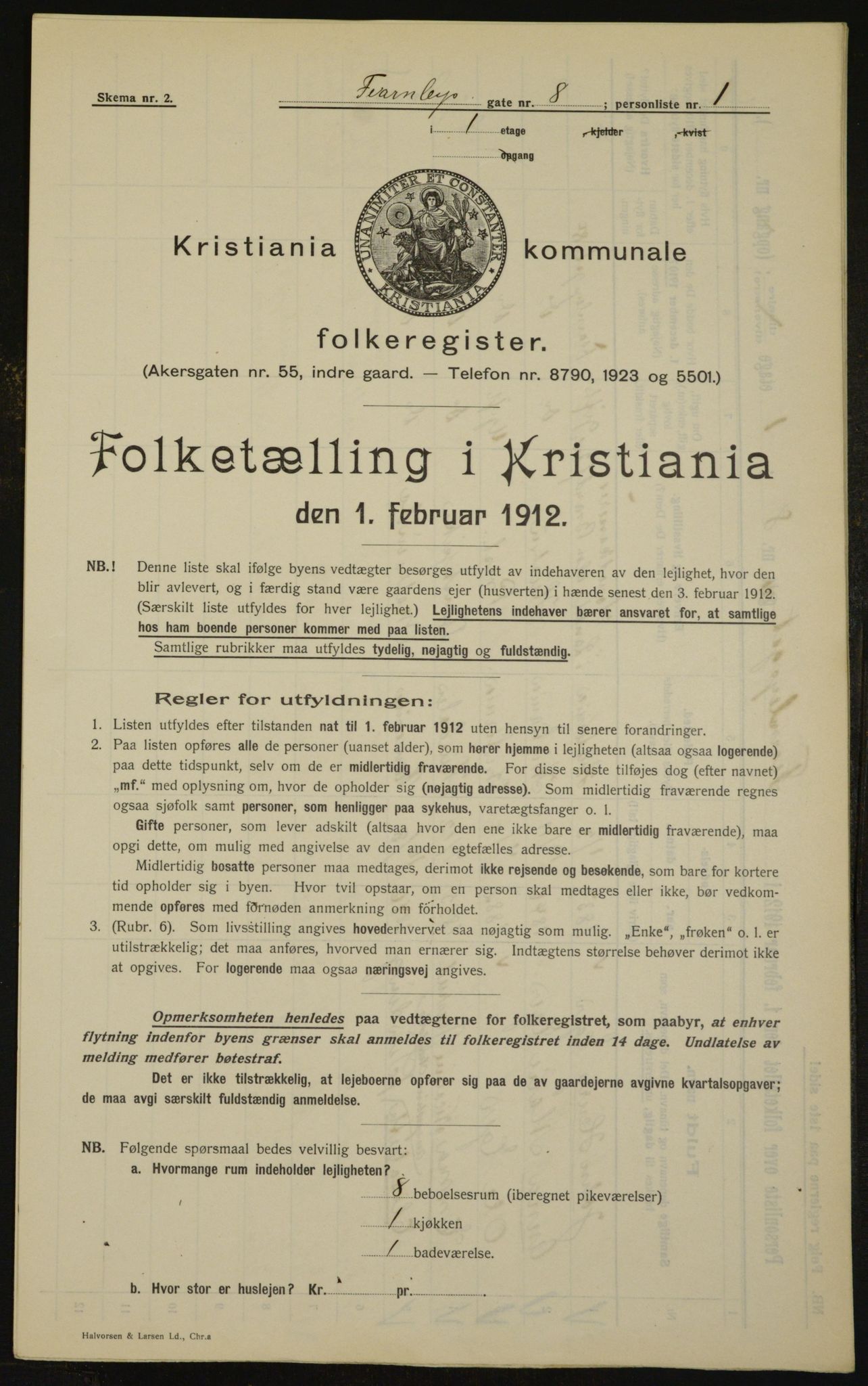 OBA, Municipal Census 1912 for Kristiania, 1912, p. 23943