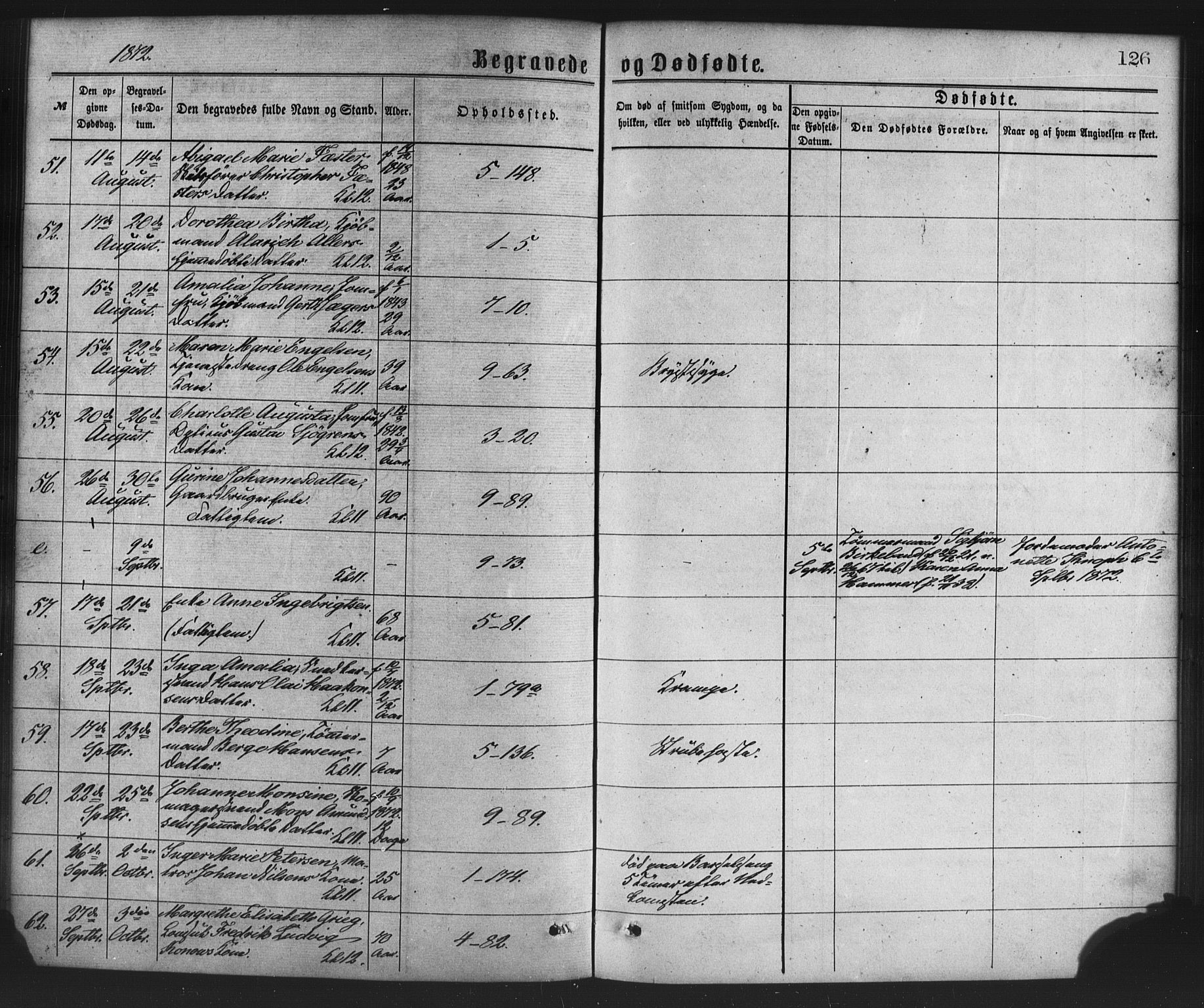Nykirken Sokneprestembete, AV/SAB-A-77101/H/Haa/L0043: Parish register (official) no. E 3, 1869-1882, p. 126