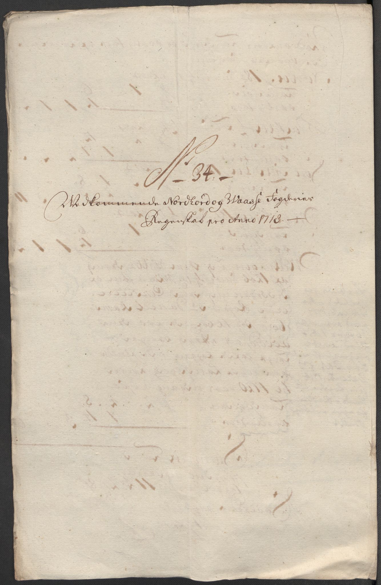 Rentekammeret inntil 1814, Reviderte regnskaper, Fogderegnskap, AV/RA-EA-4092/R51/L3202: Fogderegnskap Nordhordland og Voss, 1718, p. 154