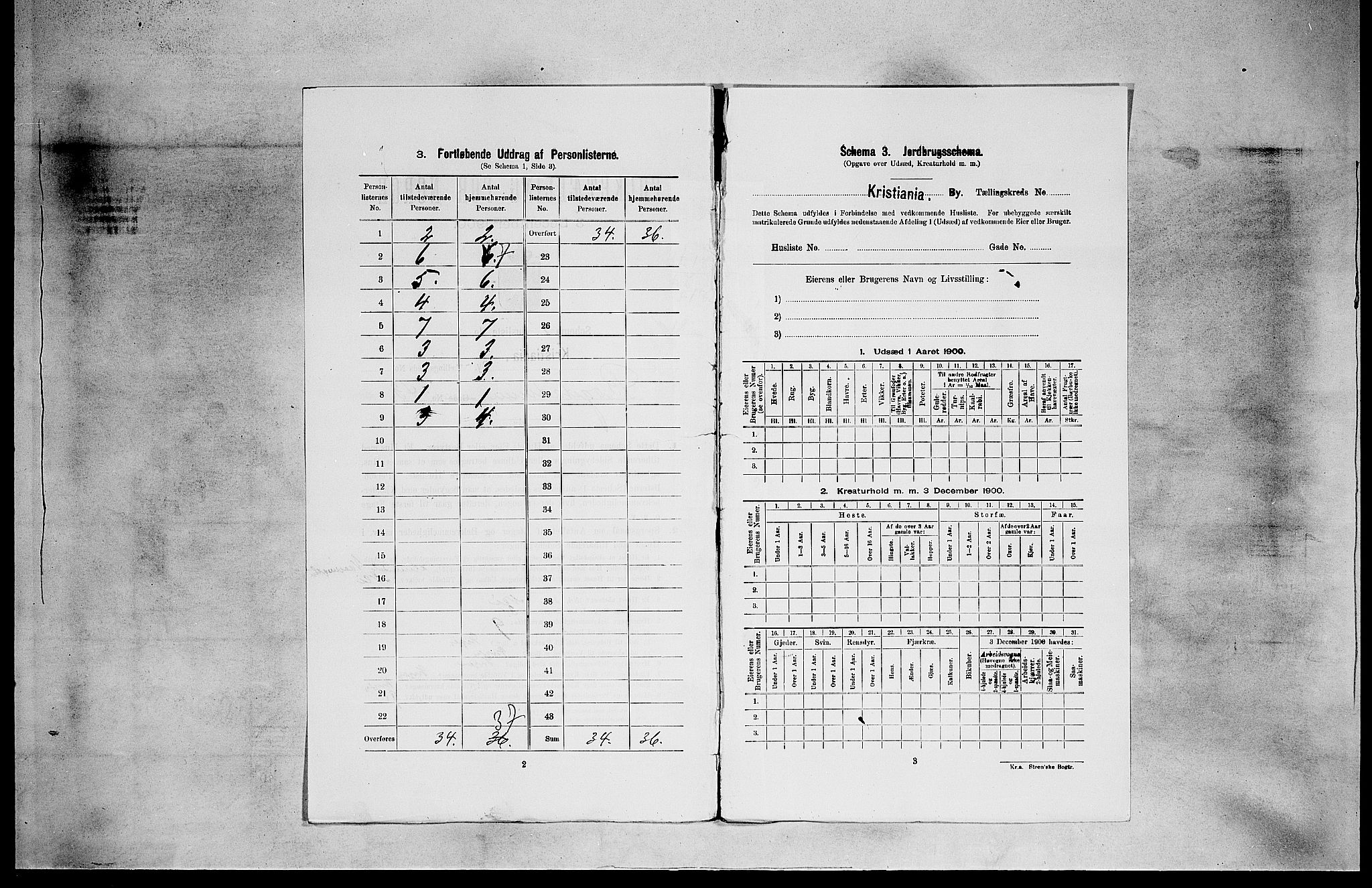 SAO, 1900 census for Kristiania, 1900, p. 6520