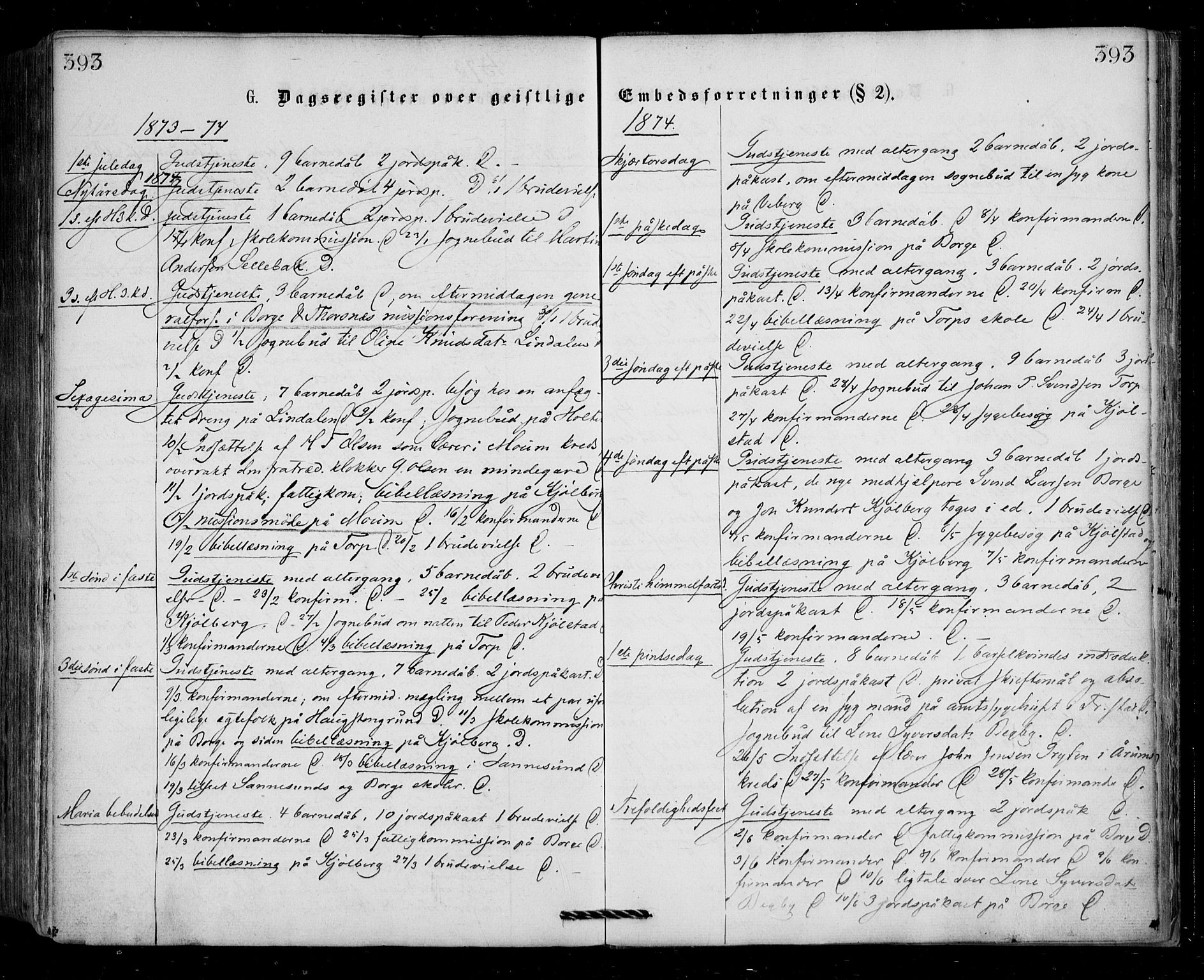 Borge prestekontor Kirkebøker, SAO/A-10903/F/Fa/L0006: Parish register (official) no. I 6, 1861-1874, p. 393