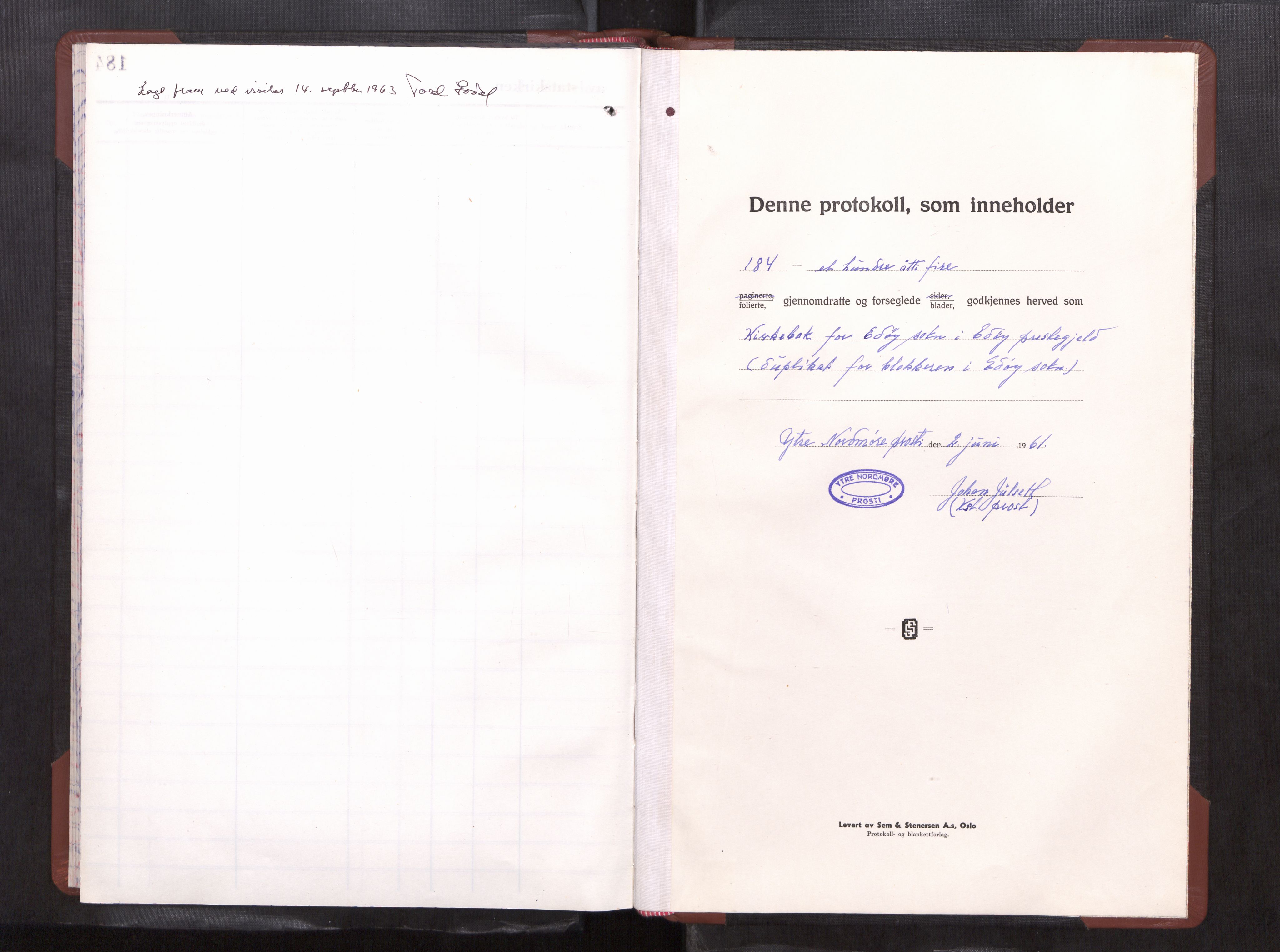Ministerialprotokoller, klokkerbøker og fødselsregistre - Møre og Romsdal, SAT/A-1454/581/L0945: Parish register (copy) no. 581---, 1961-1964