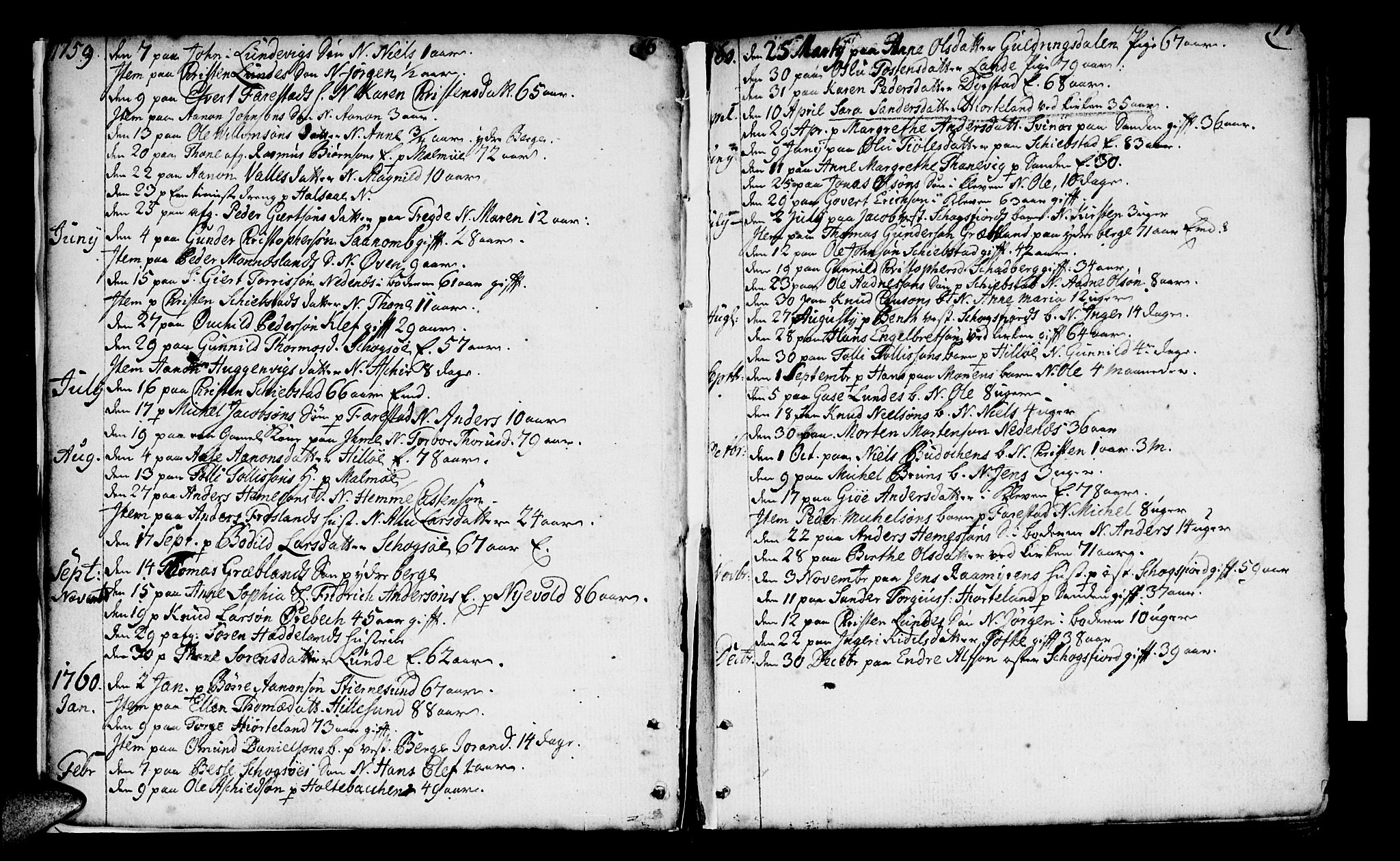 Mandal sokneprestkontor, SAK/1111-0030/F/Fa/Faa/L0005: Parish register (official) no. A 5, 1748-1803, p. 16-17