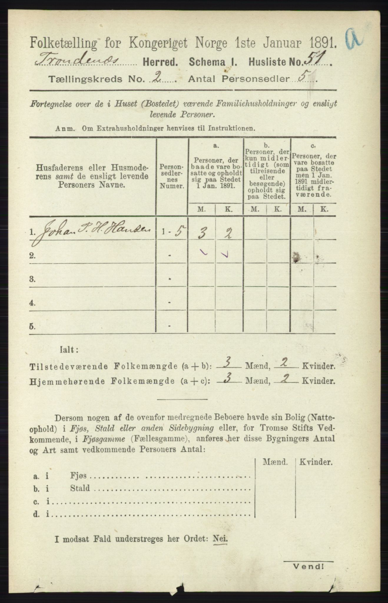 RA, 1891 census for 1914 Trondenes, 1891, p. 629