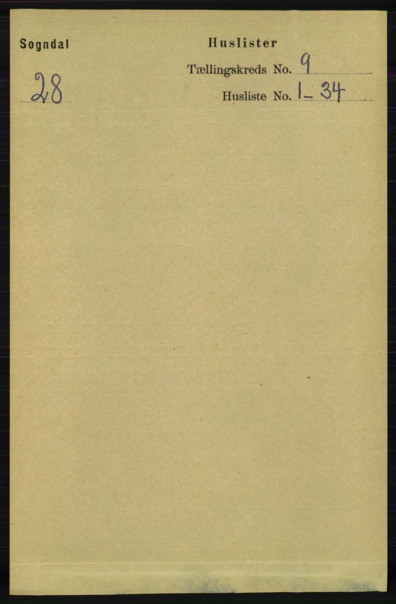 RA, 1891 census for 1111 Sokndal, 1891, p. 3117