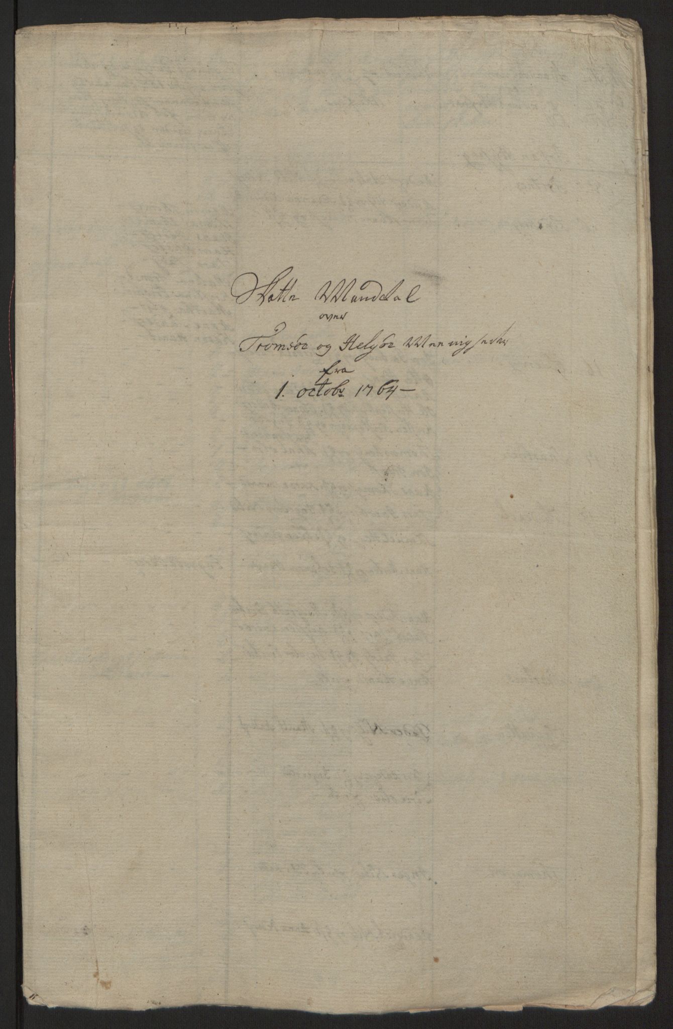 Rentekammeret inntil 1814, Reviderte regnskaper, Fogderegnskap, RA/EA-4092/R68/L4845: Ekstraskatten Senja og Troms, 1762-1765, p. 538