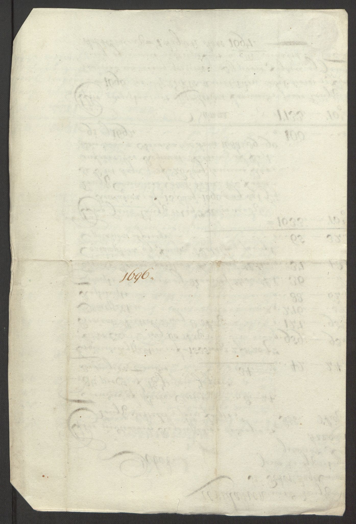 Rentekammeret inntil 1814, Reviderte regnskaper, Fogderegnskap, AV/RA-EA-4092/R65/L4505: Fogderegnskap Helgeland, 1693-1696, p. 405