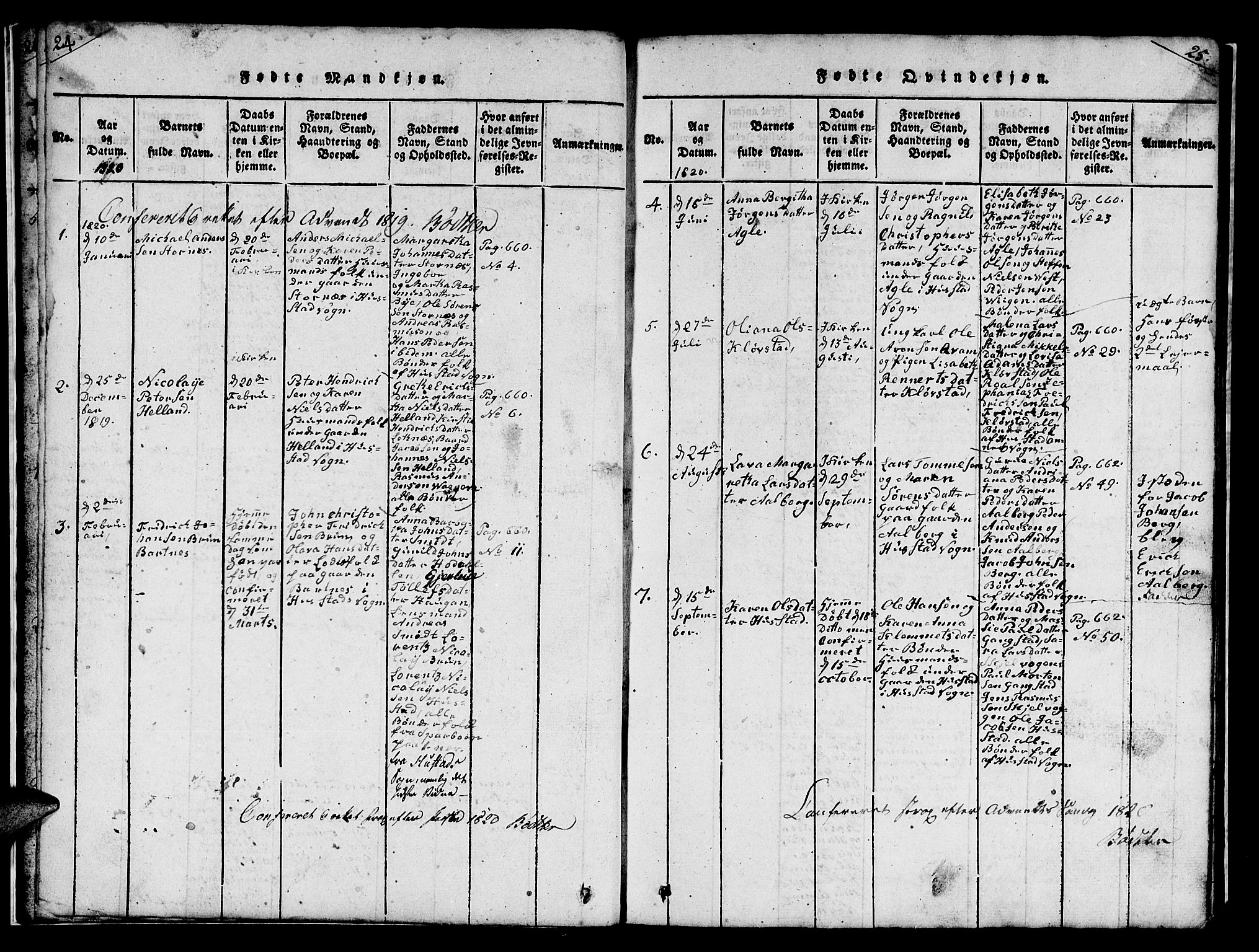 Ministerialprotokoller, klokkerbøker og fødselsregistre - Nord-Trøndelag, SAT/A-1458/732/L0317: Parish register (copy) no. 732C01, 1816-1881, p. 24-25
