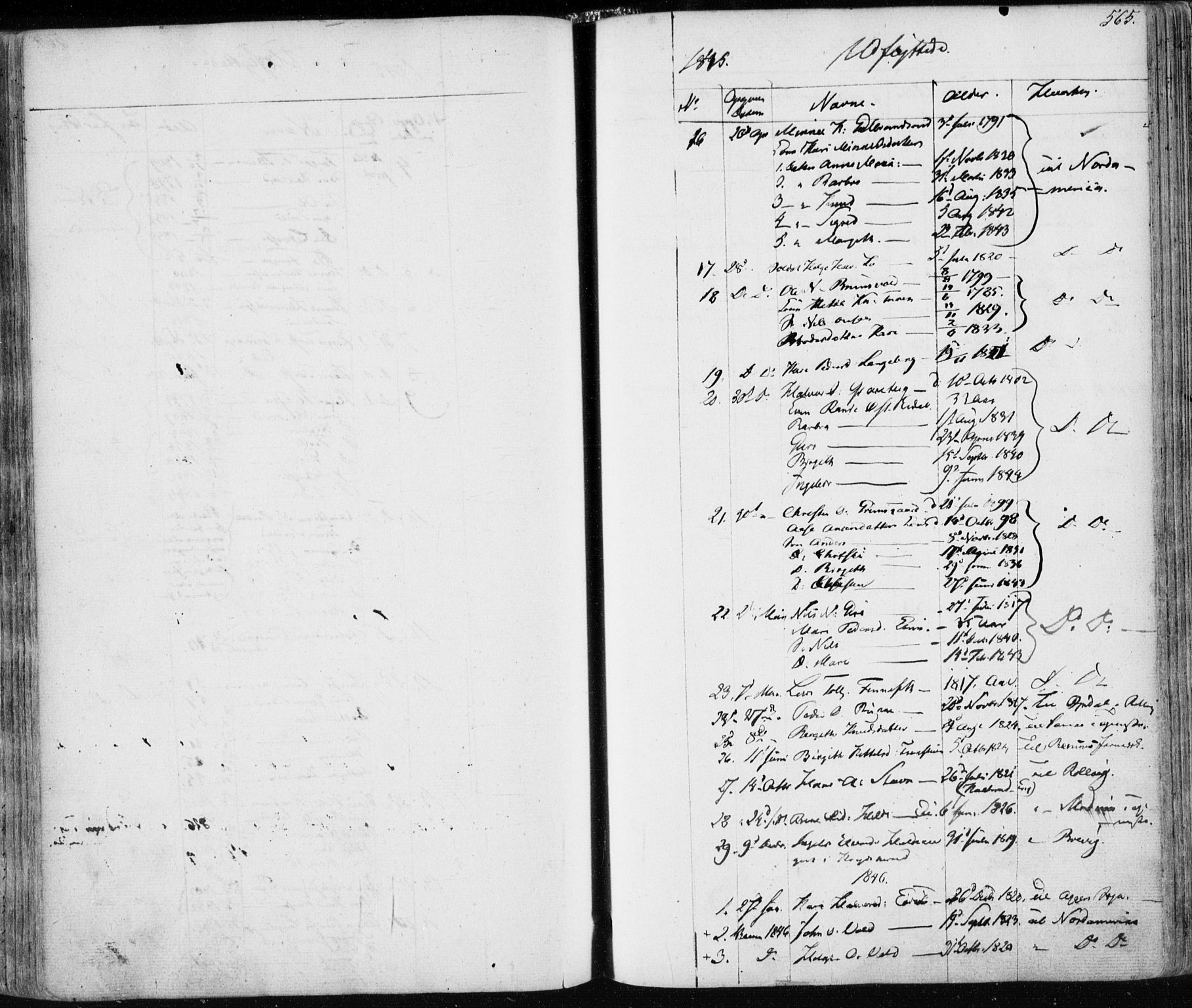 Nes kirkebøker, SAKO/A-236/F/Fa/L0009: Parish register (official) no. 9, 1834-1863, p. 565