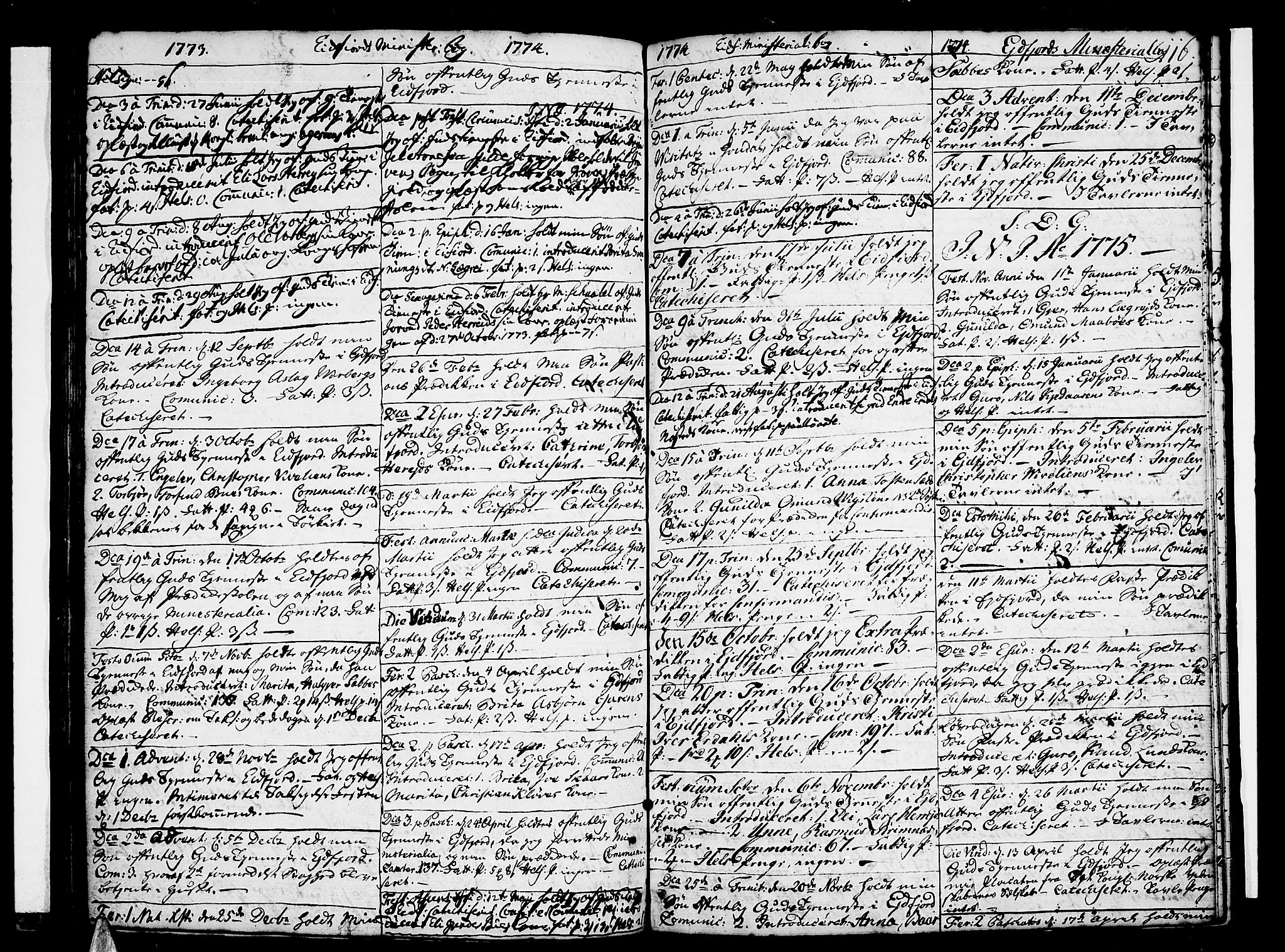 Ulvik sokneprestembete, SAB/A-78801/H/Haa: Parish register (official) no. A 10, 1745-1792, p. 116