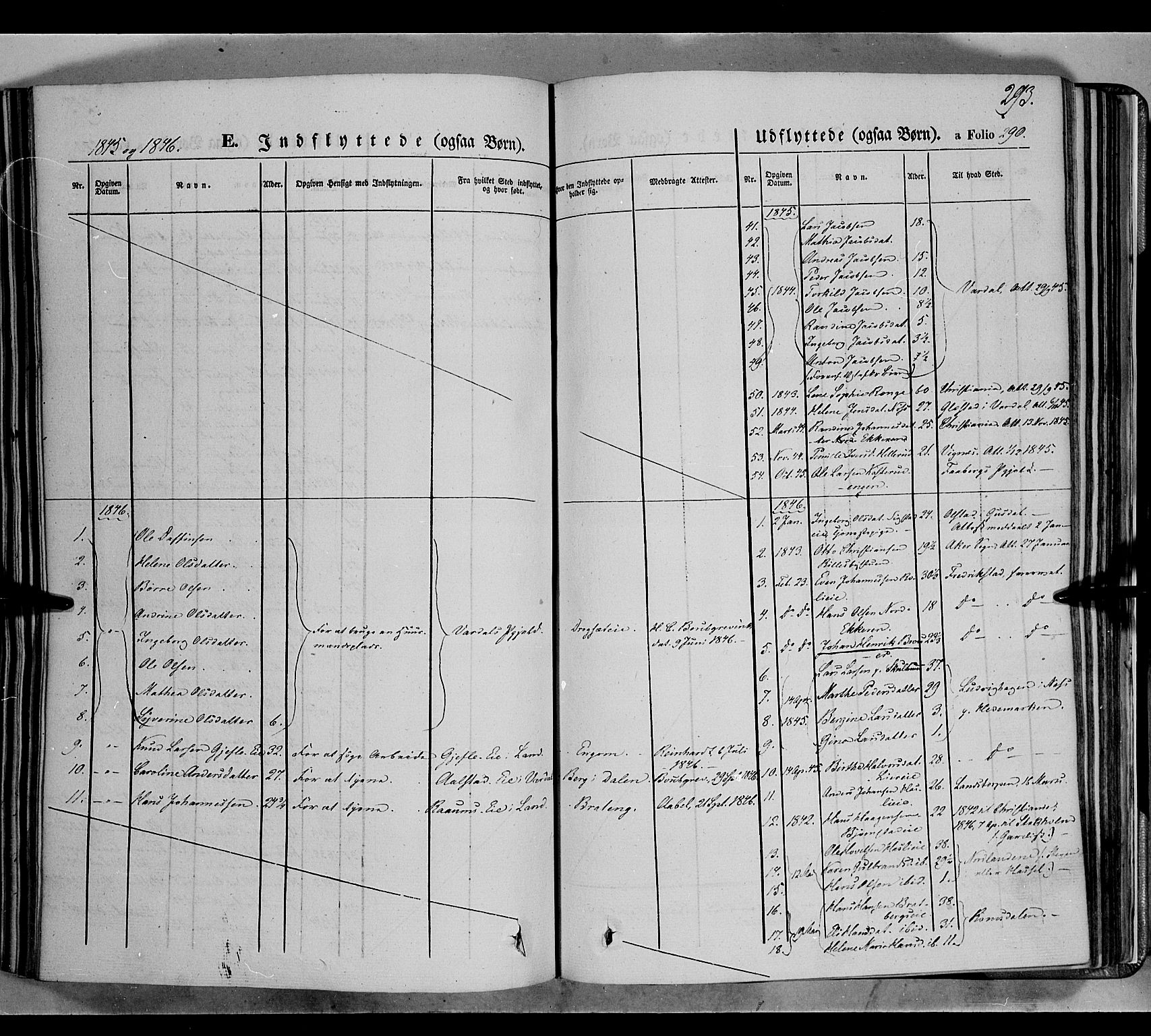 Biri prestekontor, SAH/PREST-096/H/Ha/Haa/L0005: Parish register (official) no. 5, 1843-1854, p. 293
