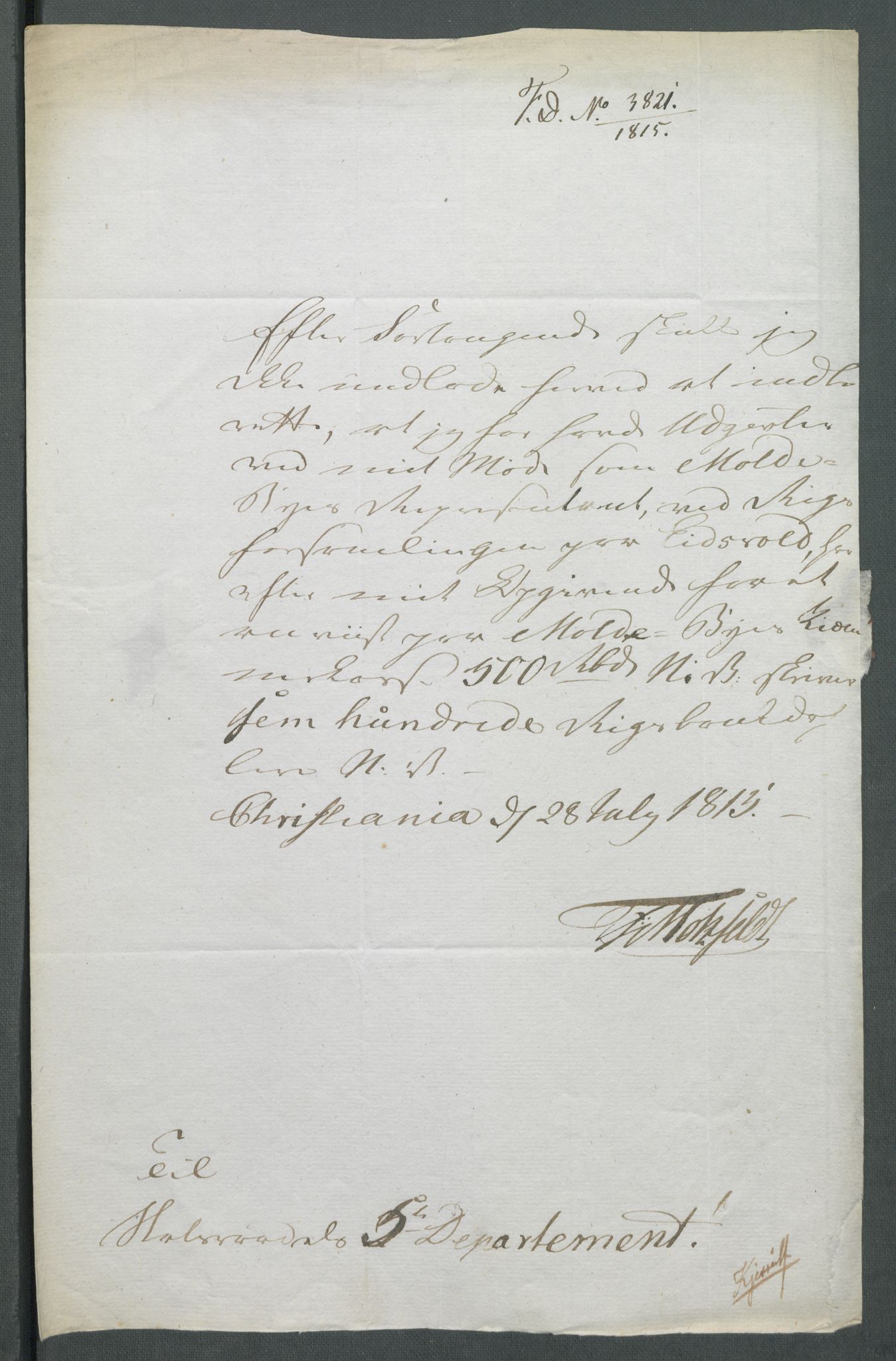 5. departement for finans-, handels- og tollfaget, AV/RA-S-3893/C/Cb/L0014: Regninger fra Riksforsamlingens deputerede, 1814, p. 281