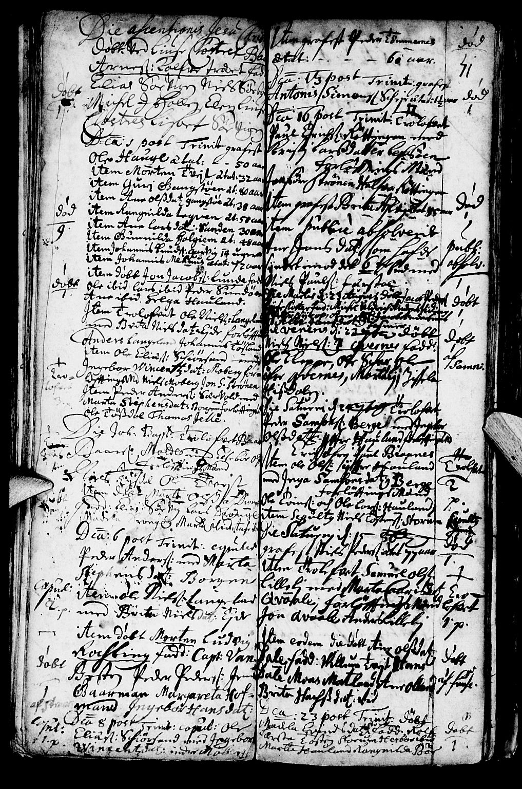 Os sokneprestembete, SAB/A-99929: Parish register (official) no. A 1, 1669-1722, p. 71