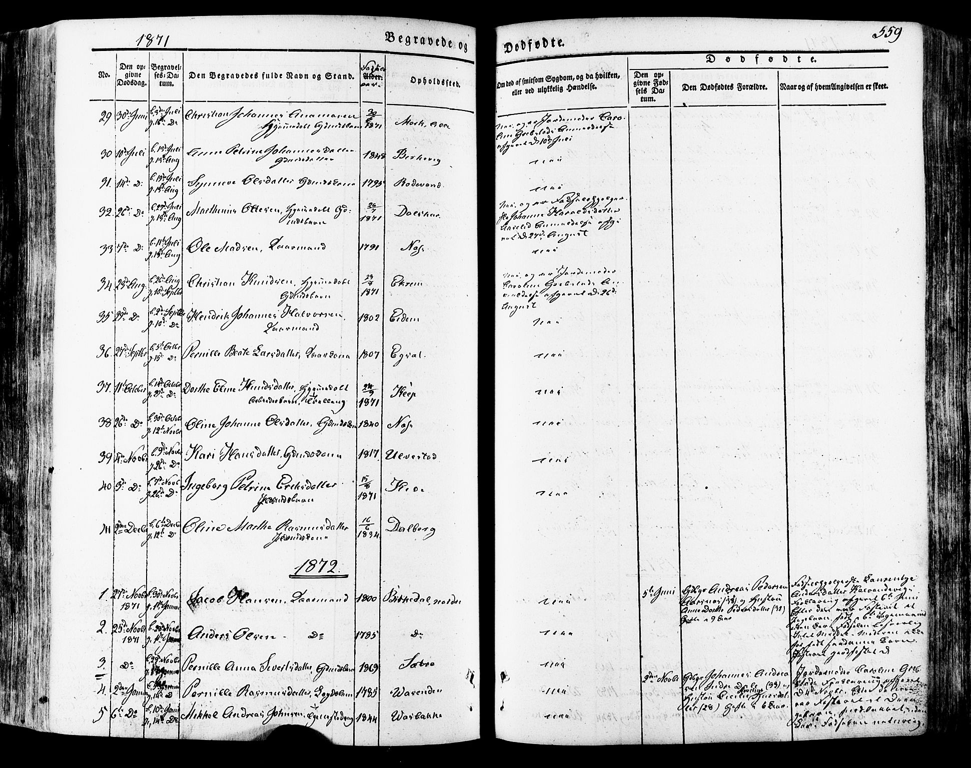 Ministerialprotokoller, klokkerbøker og fødselsregistre - Møre og Romsdal, SAT/A-1454/511/L0140: Parish register (official) no. 511A07, 1851-1878, p. 559