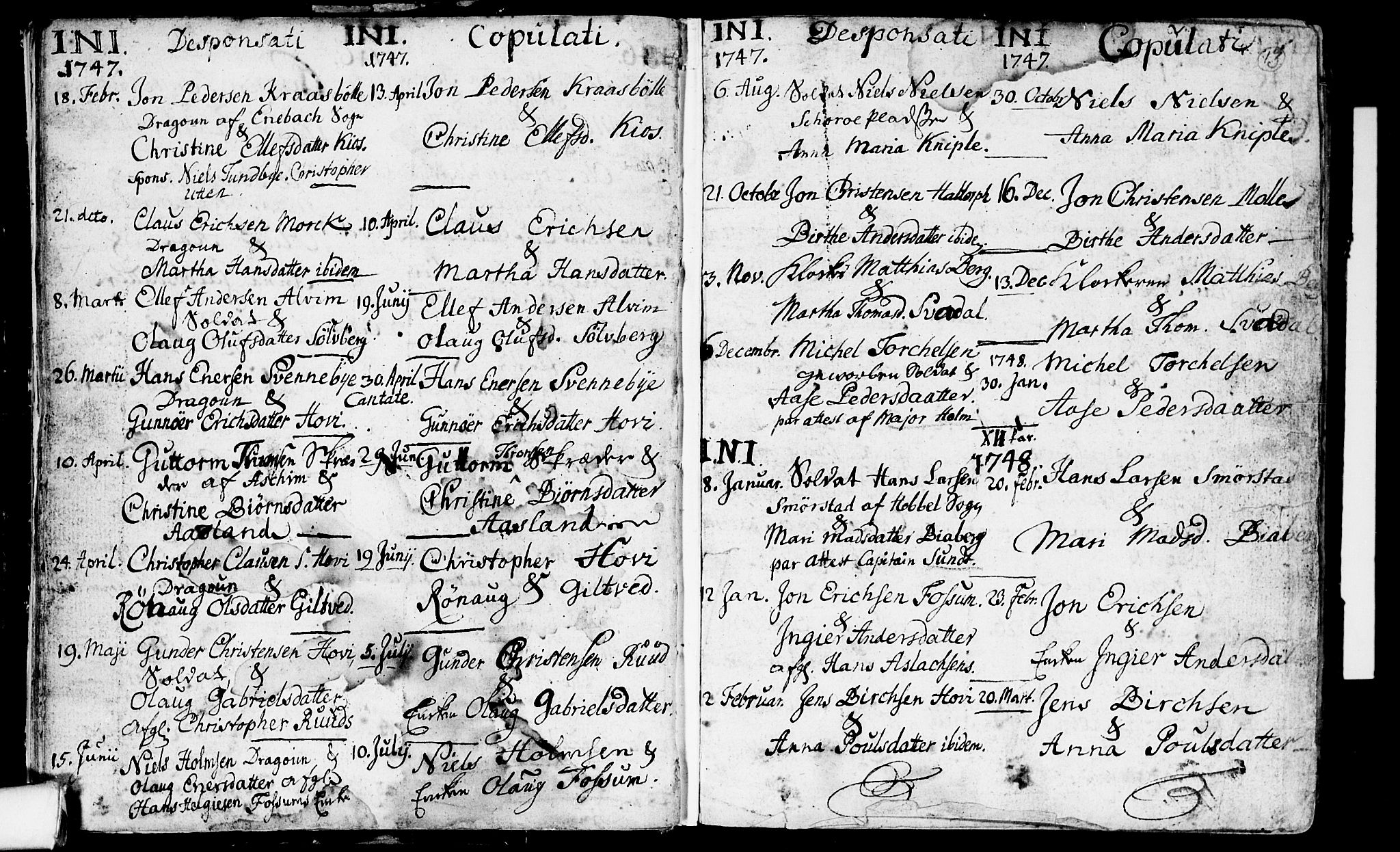 Spydeberg prestekontor Kirkebøker, SAO/A-10924/F/Fa/L0002: Parish register (official) no. I 2, 1739-1780, p. 13