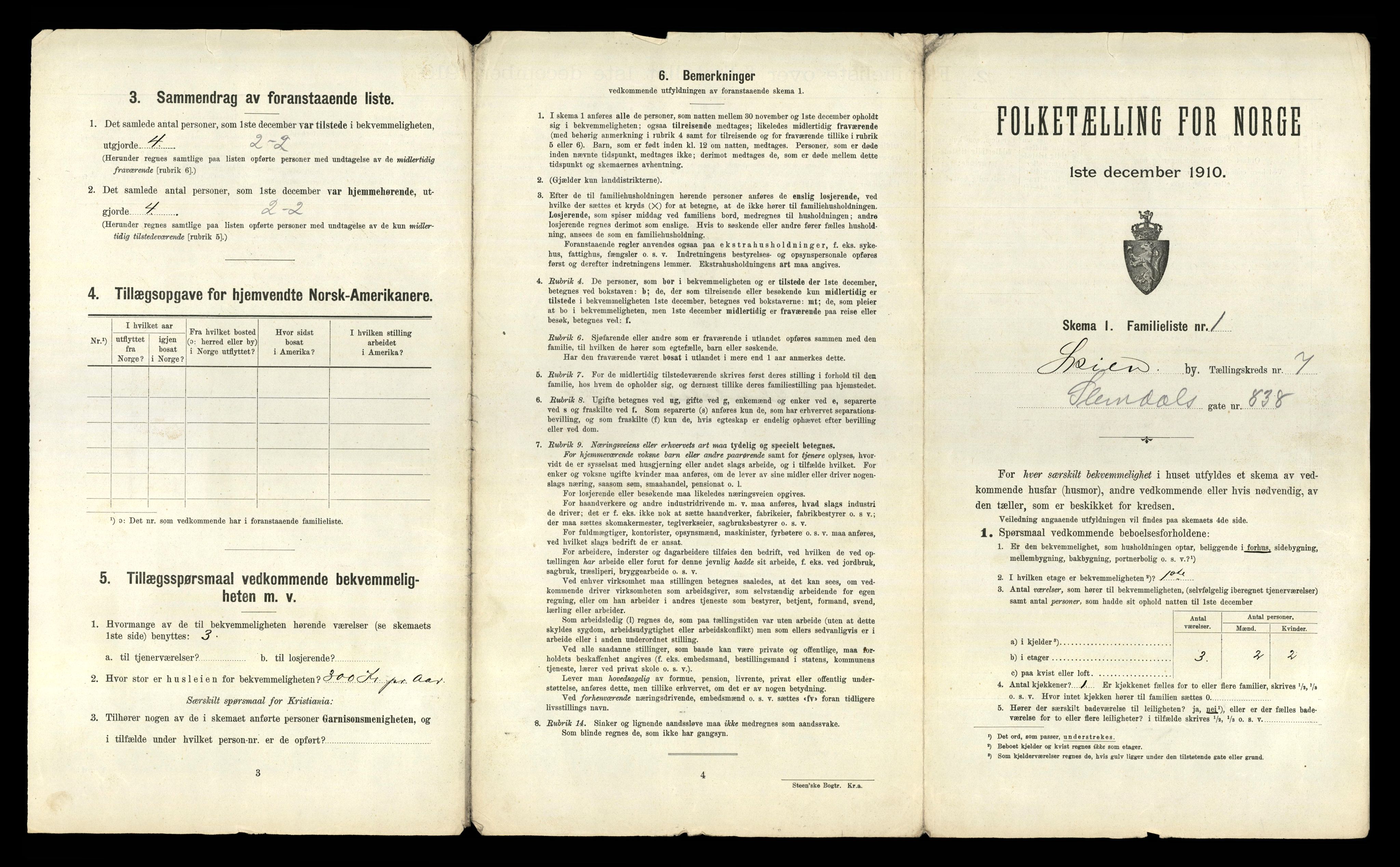 RA, 1910 census for Skien, 1910, p. 4362