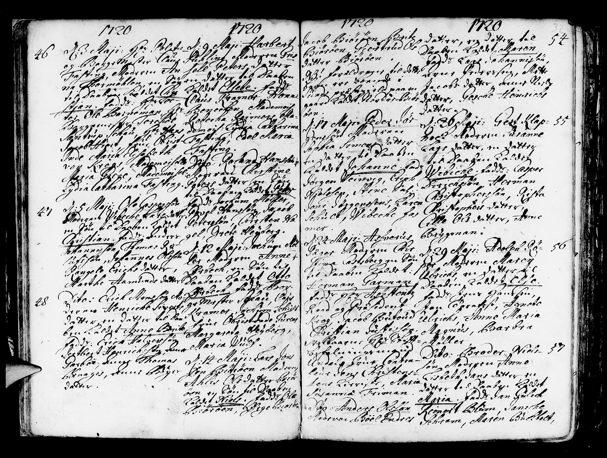 Nykirken Sokneprestembete, AV/SAB-A-77101/H/Haa/L0003: Parish register (official) no. A 3, 1717-1764, p. 32