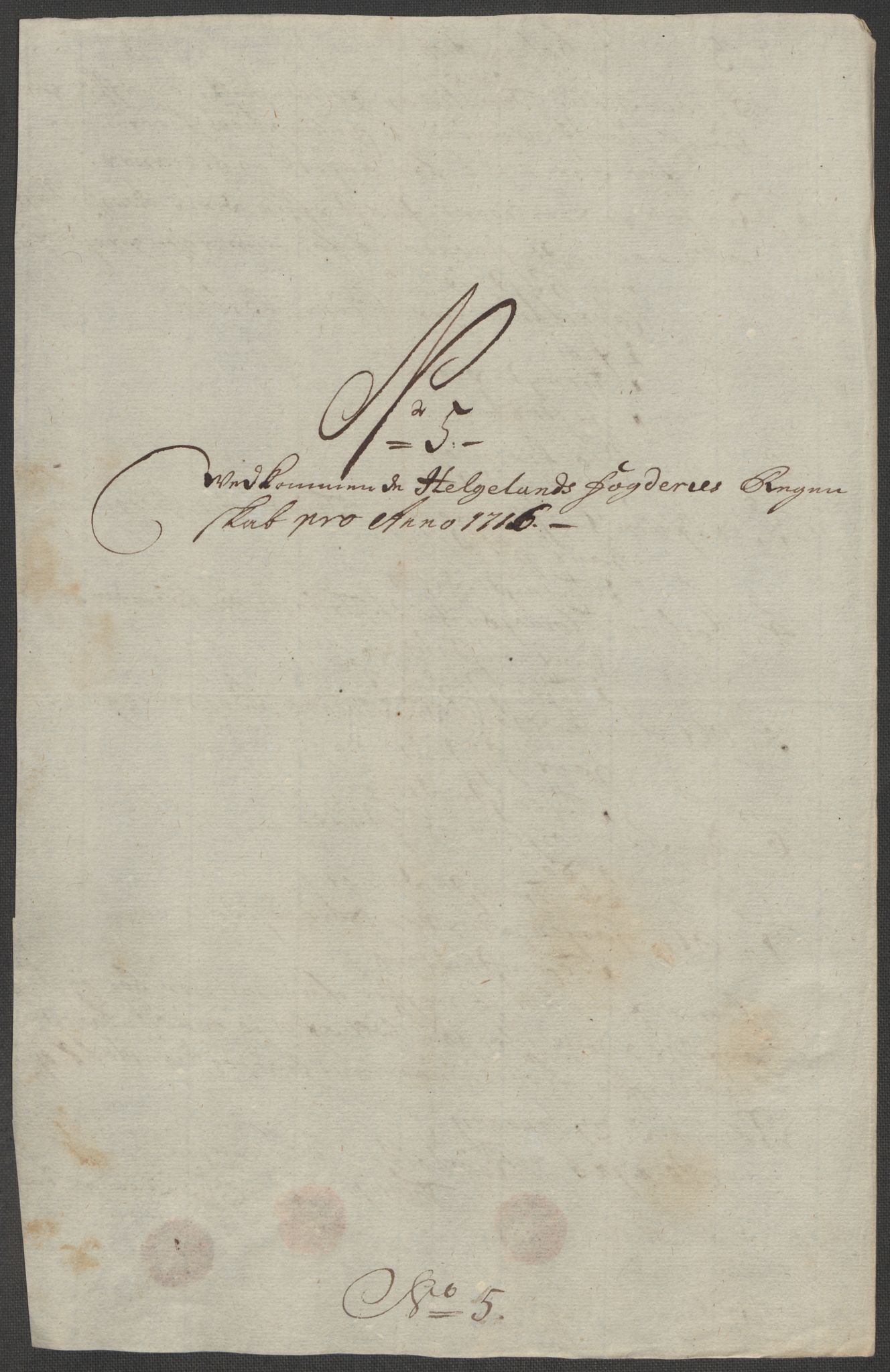 Rentekammeret inntil 1814, Reviderte regnskaper, Fogderegnskap, AV/RA-EA-4092/R65/L4514: Fogderegnskap Helgeland, 1716, p. 130