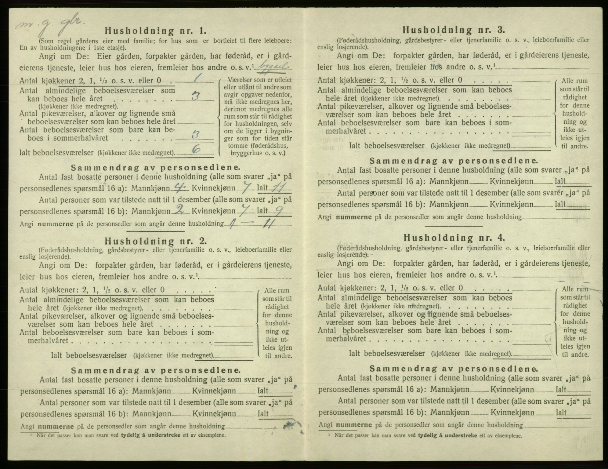 SAB, 1920 census for Os, 1920, p. 576