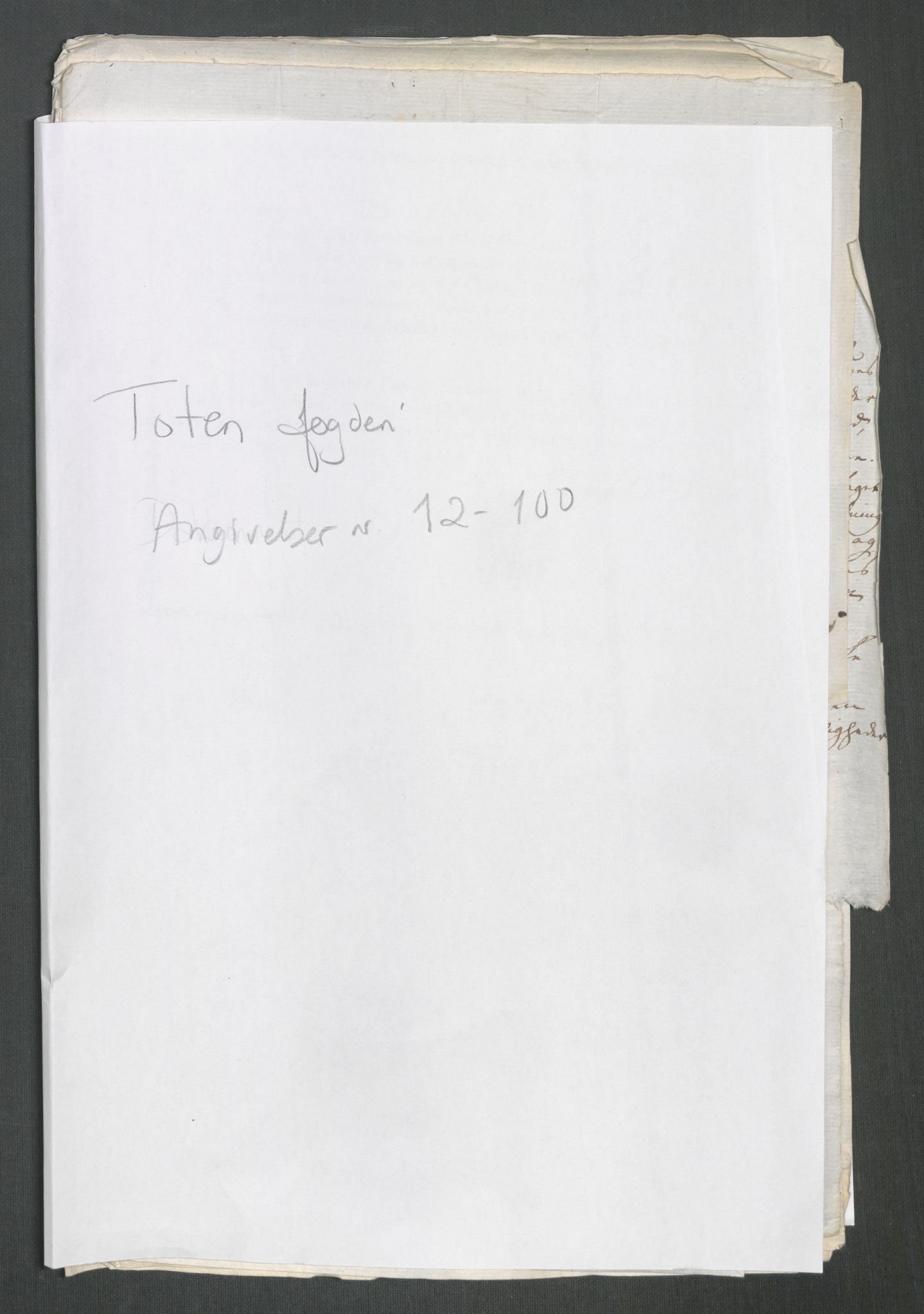 Rentekammeret inntil 1814, Reviderte regnskaper, Mindre regnskaper, RA/EA-4068/Rf/Rfe/L0051: Toten fogderi, Trondheim, 1789, p. 275
