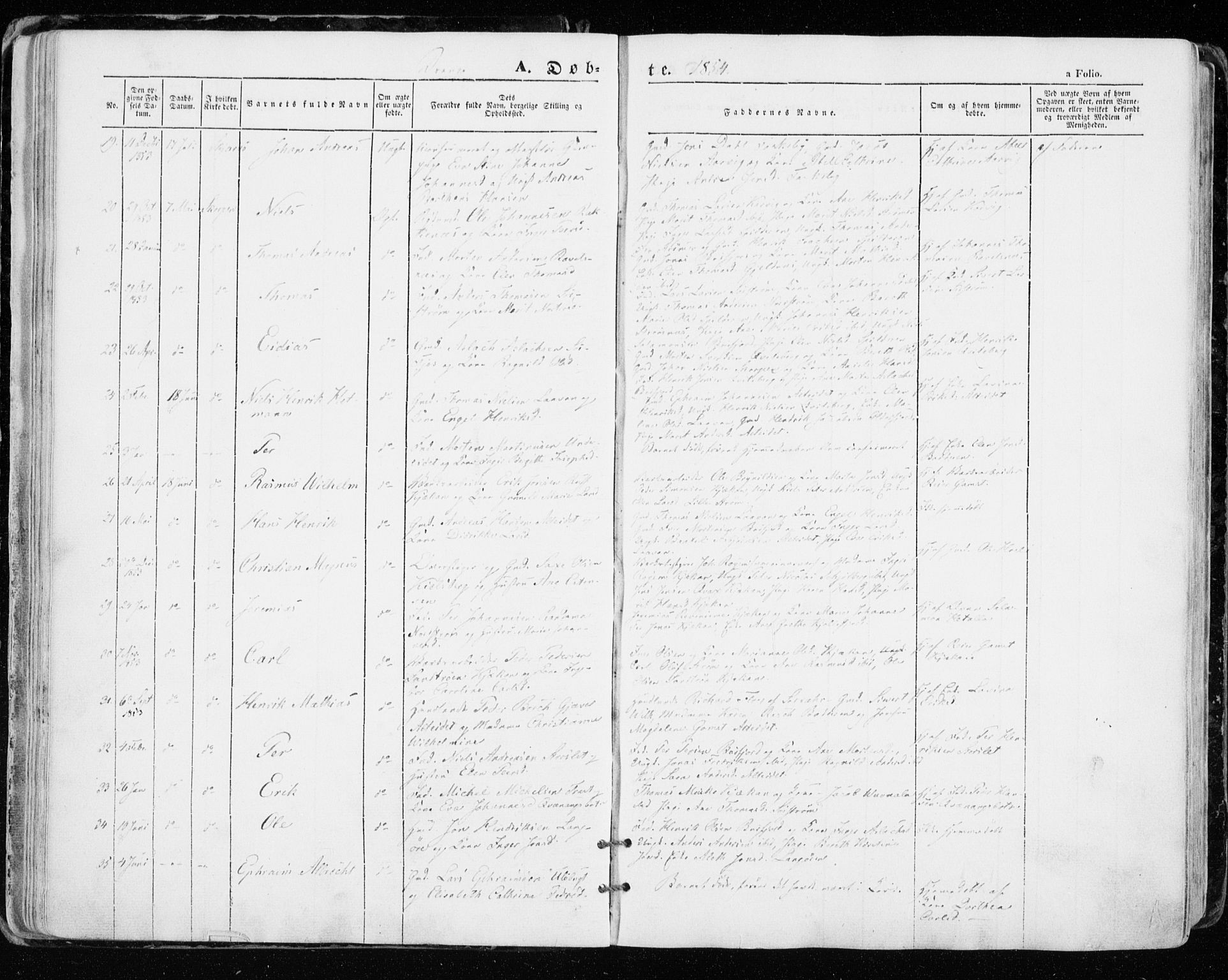 Skjervøy sokneprestkontor, AV/SATØ-S-1300/H/Ha/Haa/L0006kirke: Parish register (official) no. 6, 1848-1859