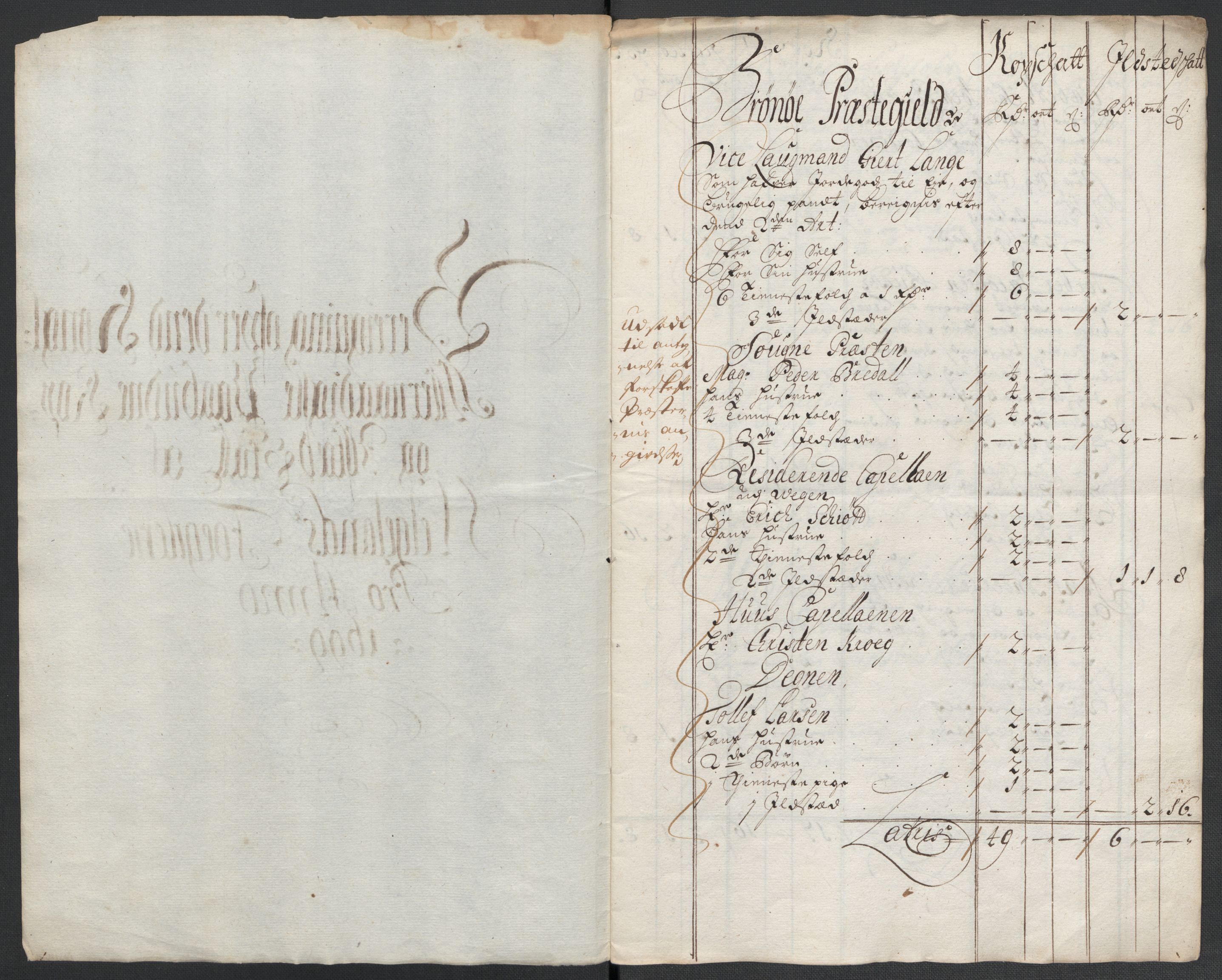 Rentekammeret inntil 1814, Reviderte regnskaper, Fogderegnskap, RA/EA-4092/R65/L4507: Fogderegnskap Helgeland, 1699-1701, p. 123
