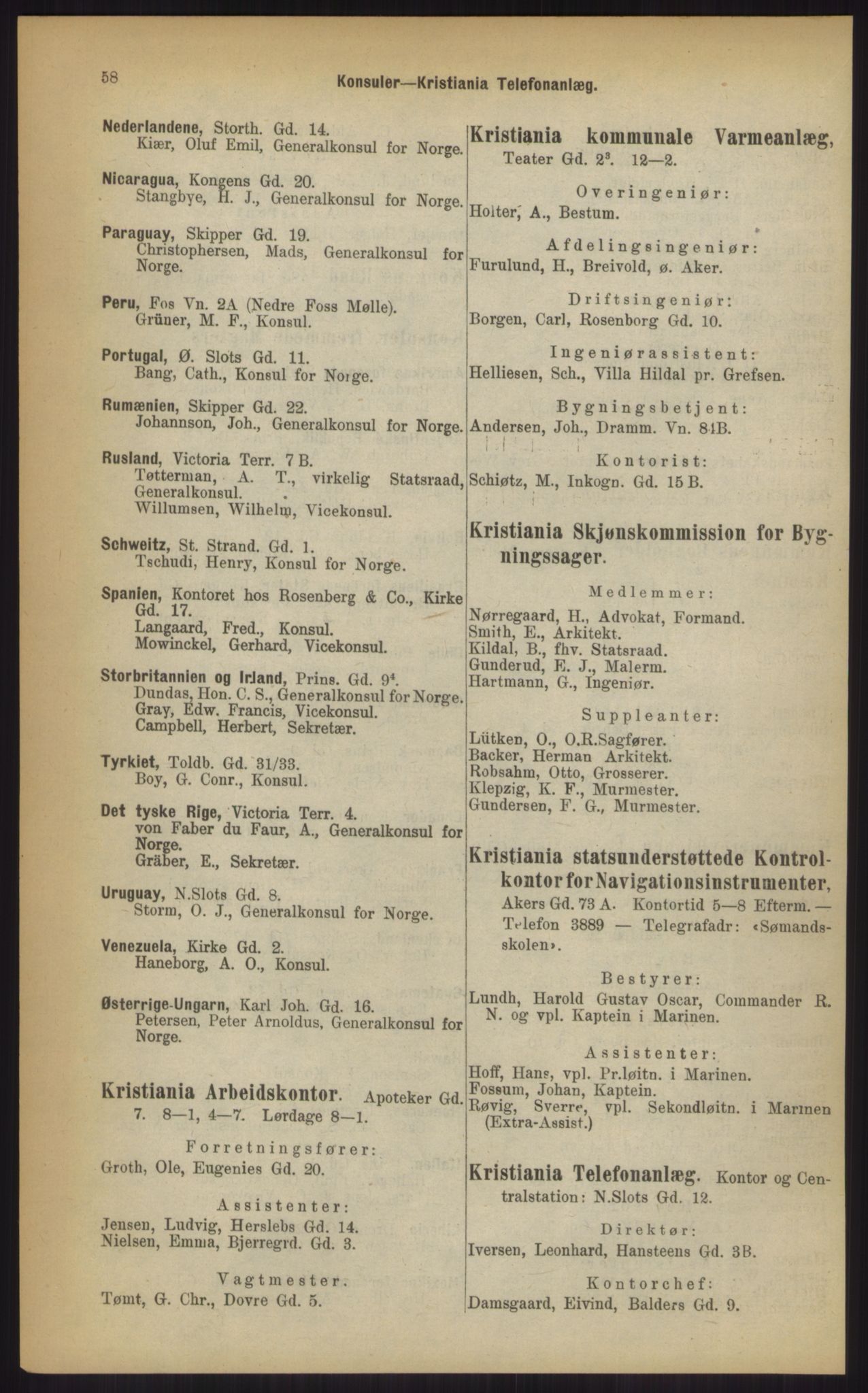 Kristiania/Oslo adressebok, PUBL/-, 1903, p. 58