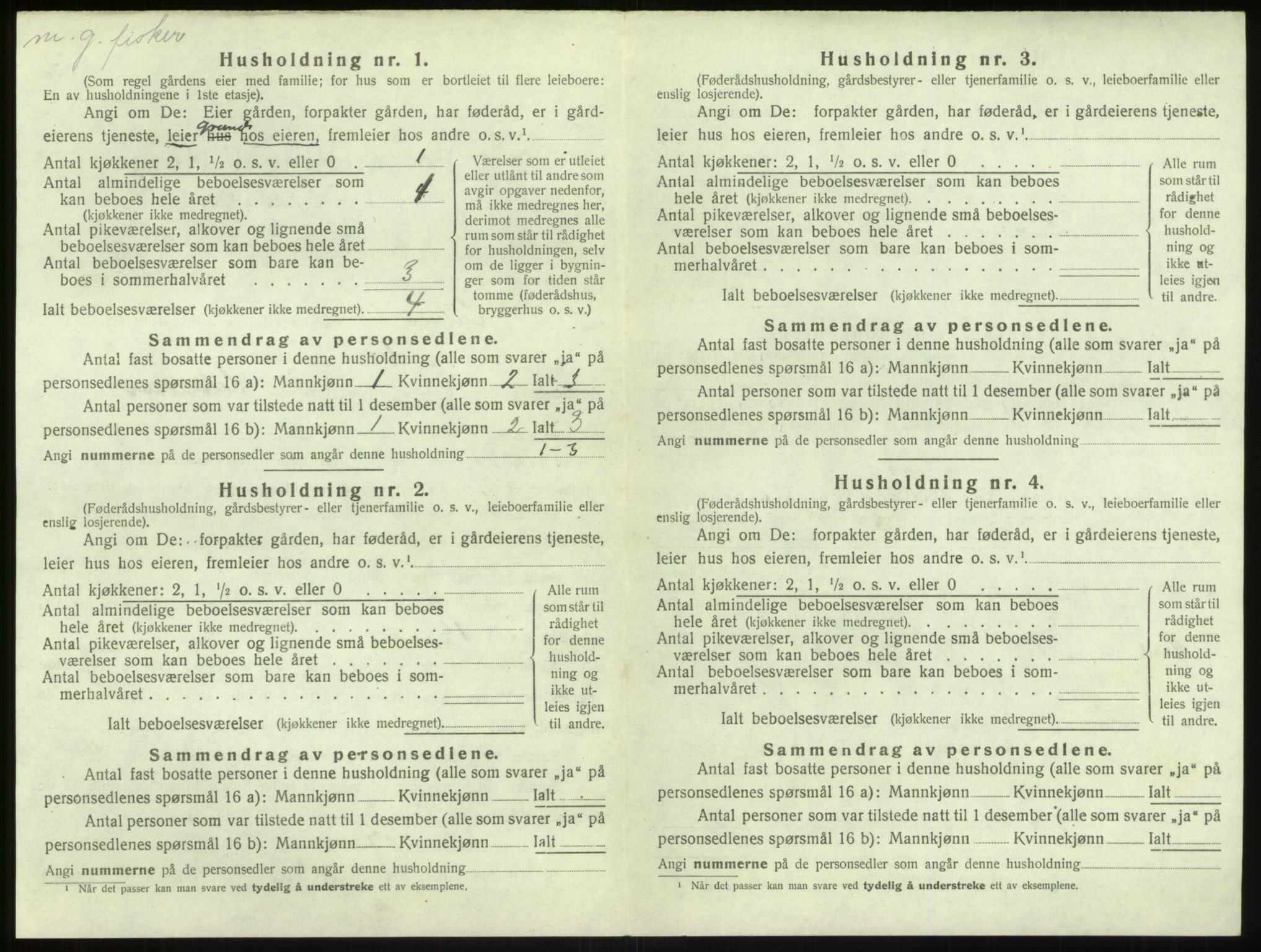 SAB, 1920 census for Solund, 1920, p. 566