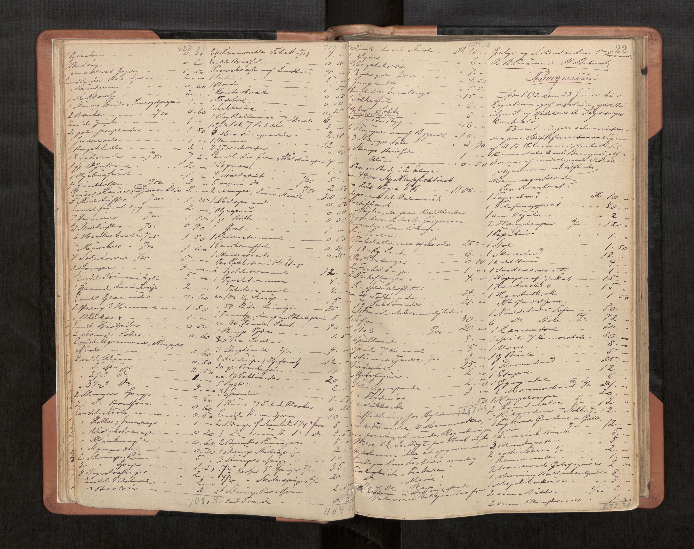 Ålesund byfogd, AV/SAT-A-4384/0001/03/03C/L0004: Registreringsprotokoll, 1891-1909, p. 22