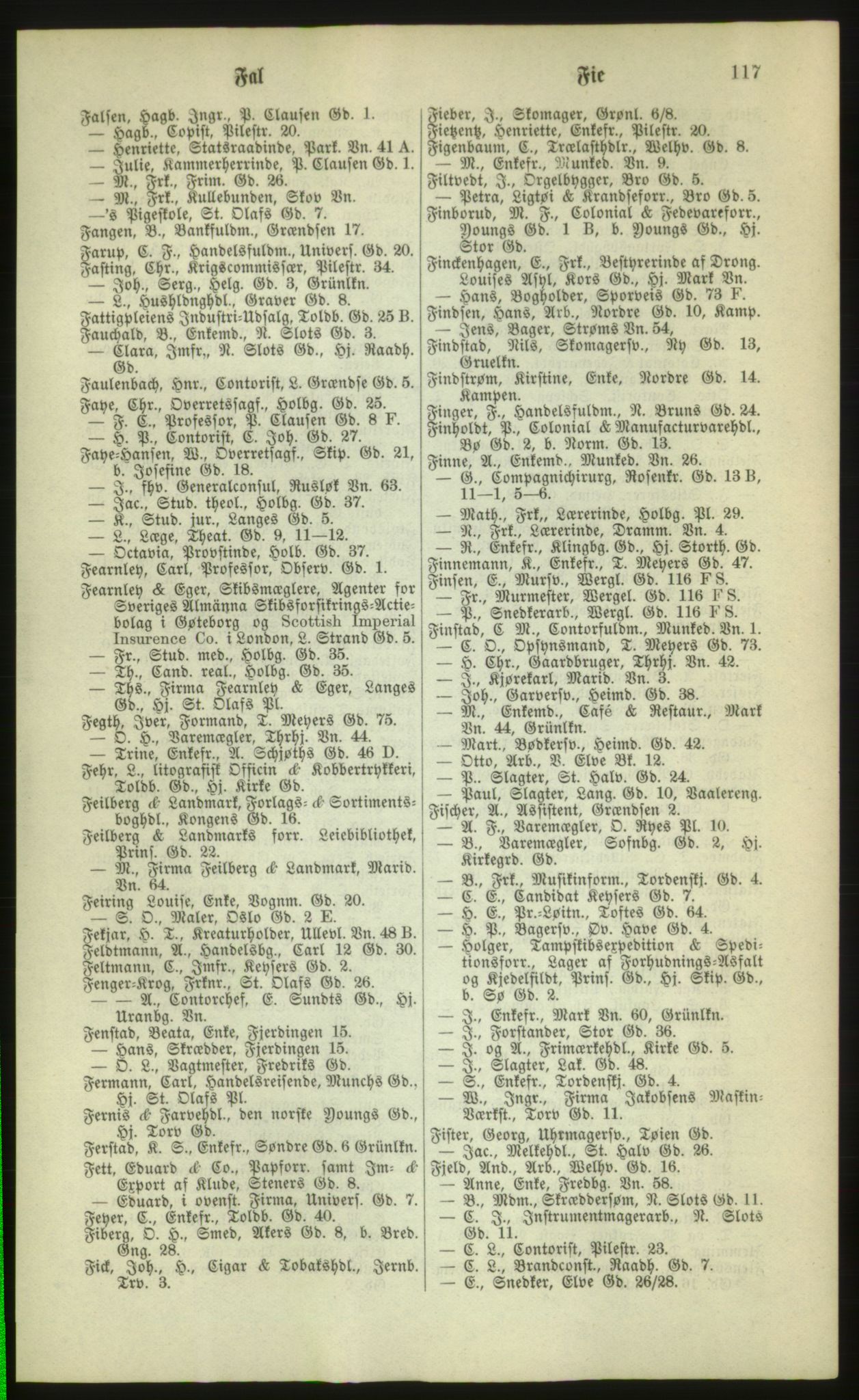 Kristiania/Oslo adressebok, PUBL/-, 1880, p. 117