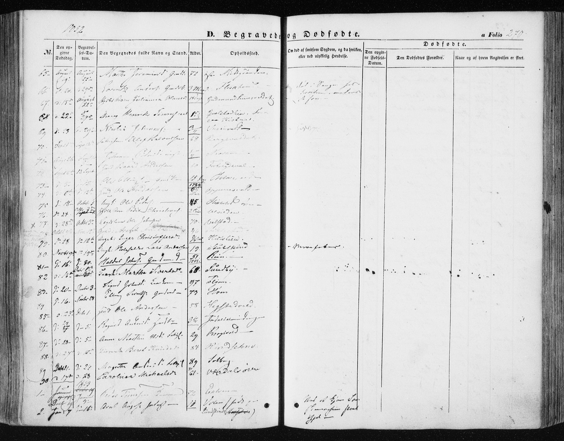 Ministerialprotokoller, klokkerbøker og fødselsregistre - Nord-Trøndelag, AV/SAT-A-1458/723/L0240: Parish register (official) no. 723A09, 1852-1860, p. 270