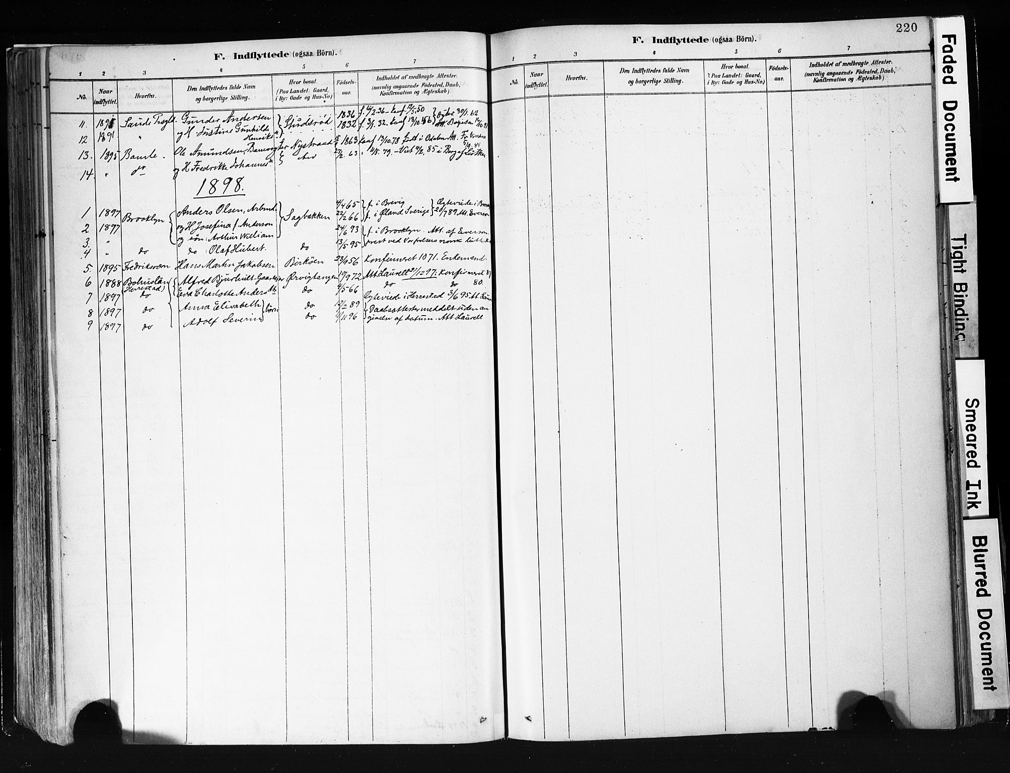 Eidanger kirkebøker, SAKO/A-261/F/Fa/L0012: Parish register (official) no. 12, 1879-1900, p. 220