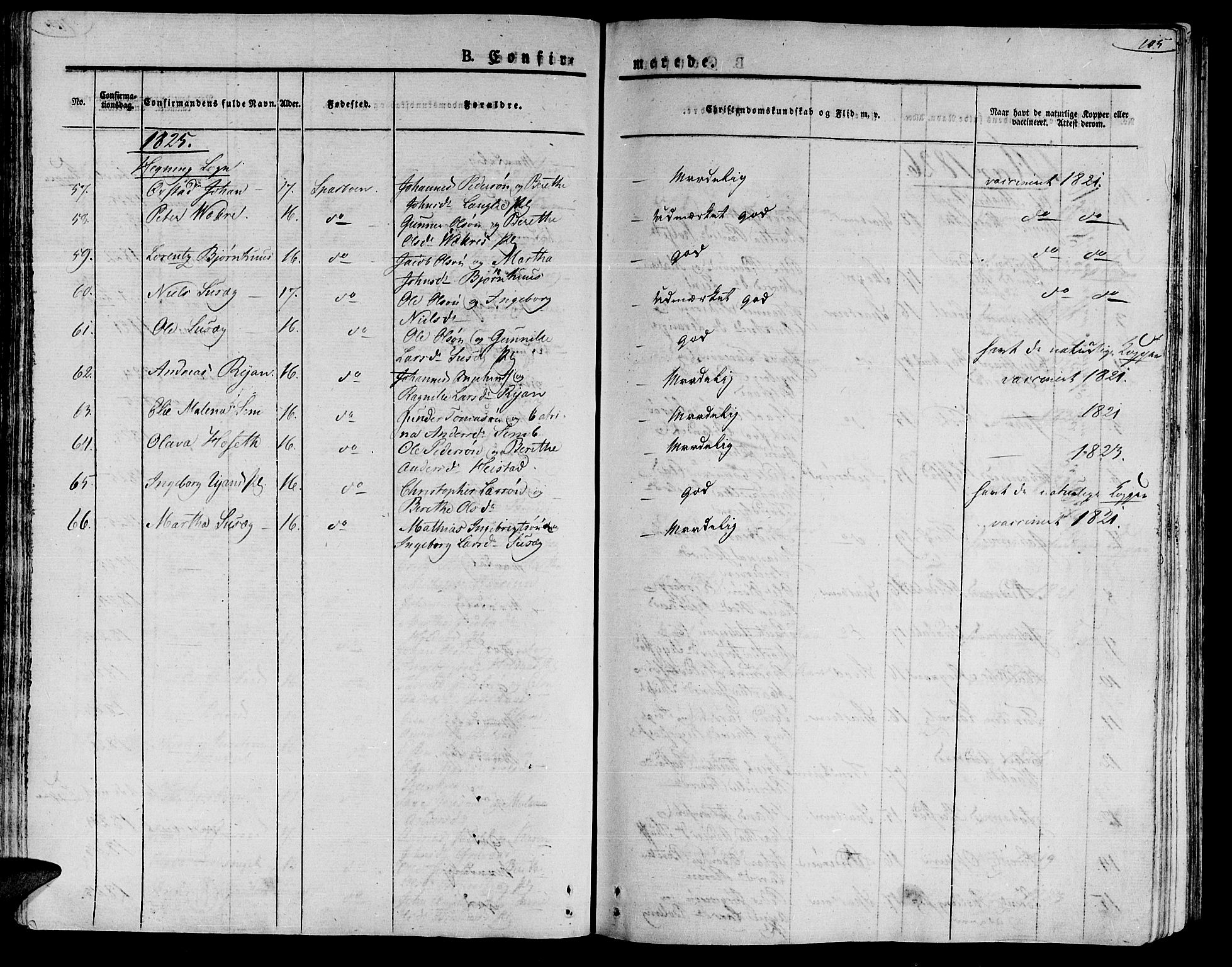 Ministerialprotokoller, klokkerbøker og fødselsregistre - Nord-Trøndelag, SAT/A-1458/735/L0336: Parish register (official) no. 735A05 /1, 1825-1835, p. 105