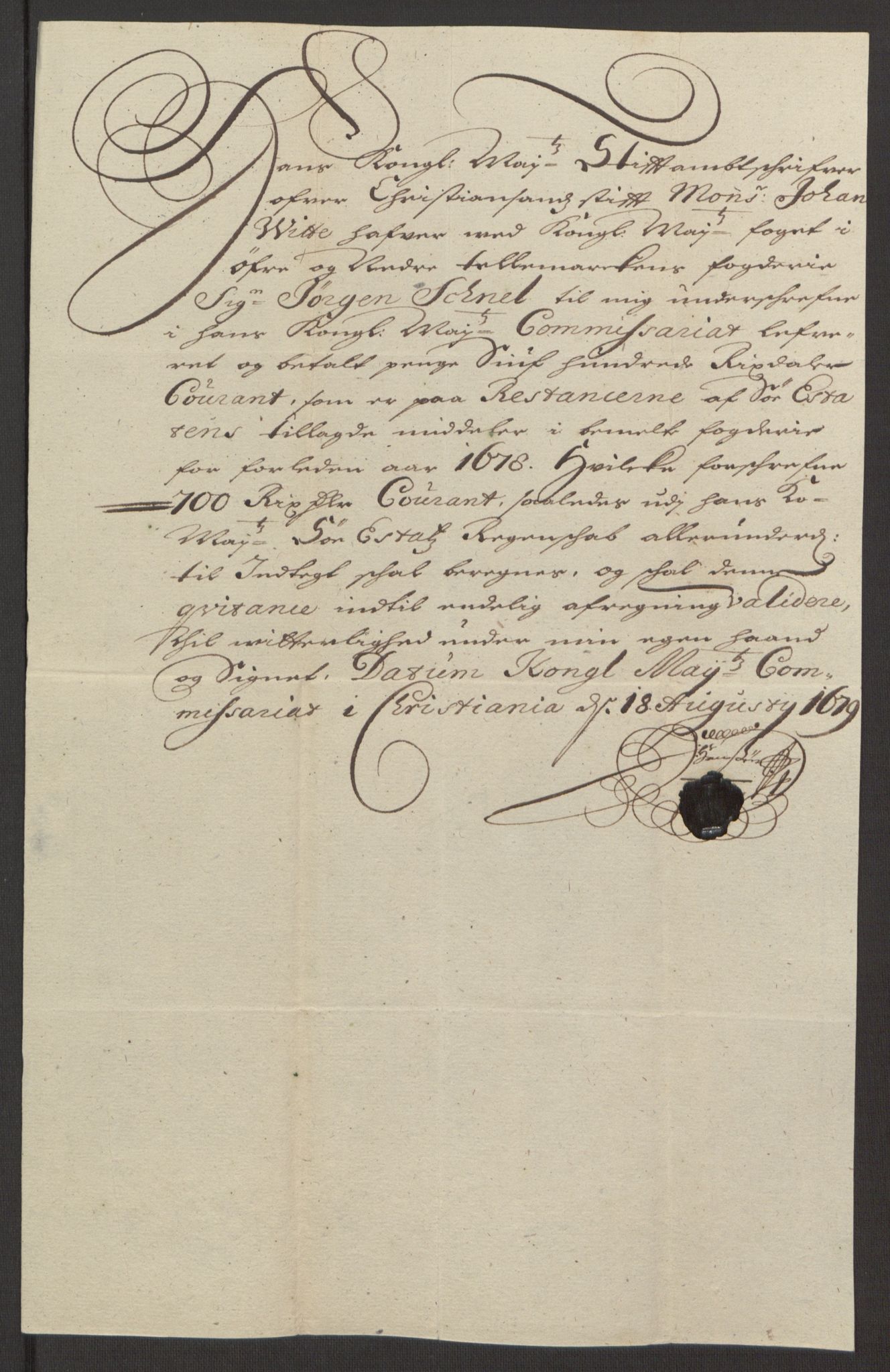 Rentekammeret inntil 1814, Reviderte regnskaper, Fogderegnskap, AV/RA-EA-4092/R35/L2072: Fogderegnskap Øvre og Nedre Telemark, 1679, p. 254