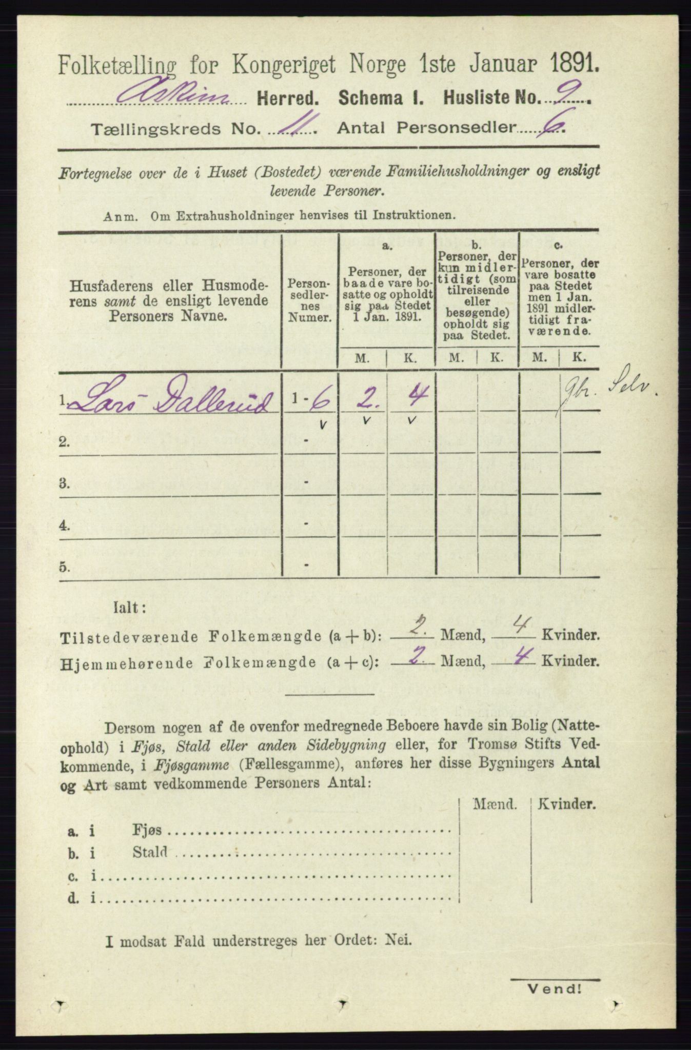 RA, 1891 census for 0124 Askim, 1891, p. 1718