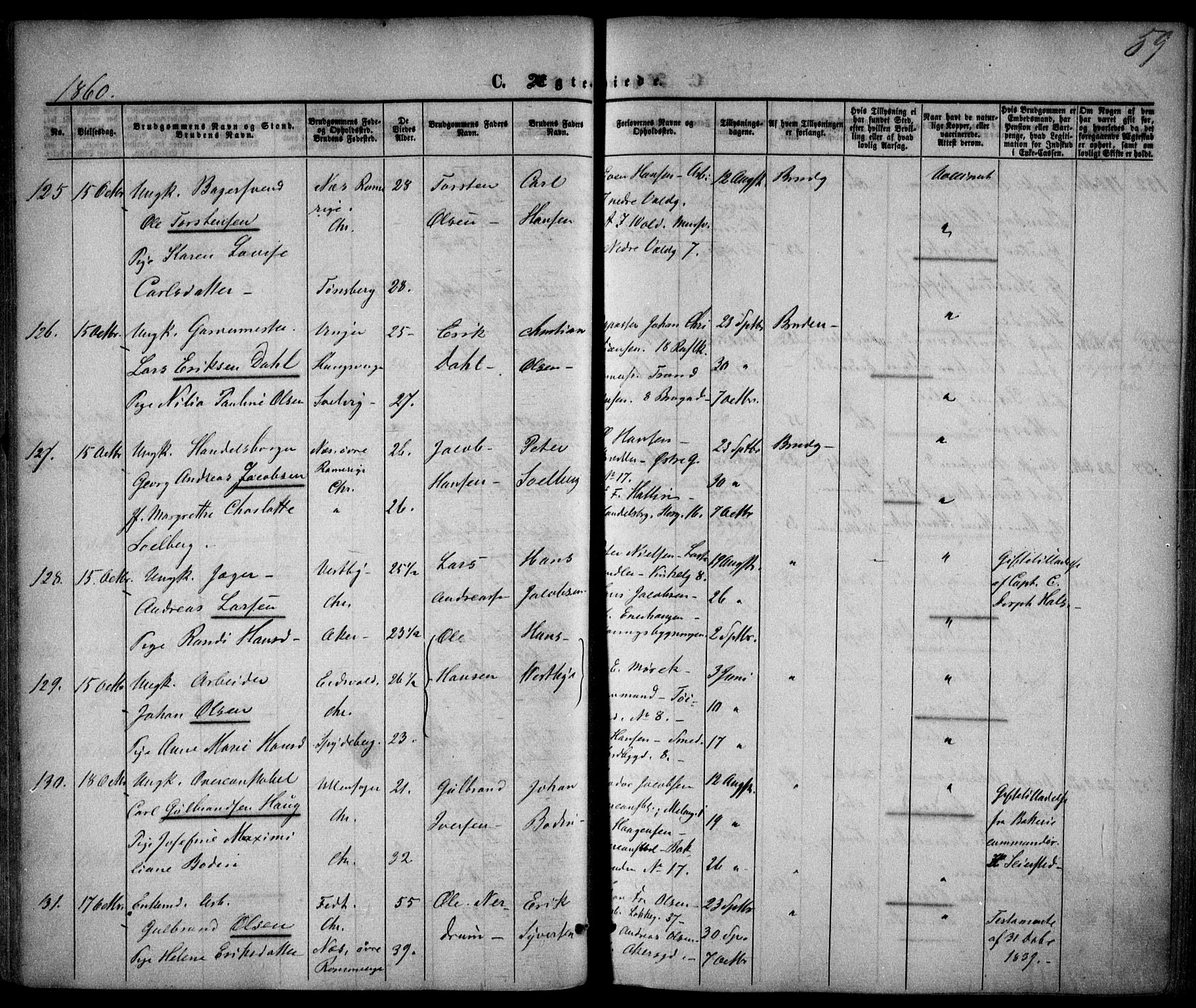 Trefoldighet prestekontor Kirkebøker, SAO/A-10882/F/Fc/L0001: Parish register (official) no. III 1, 1858-1874, p. 59