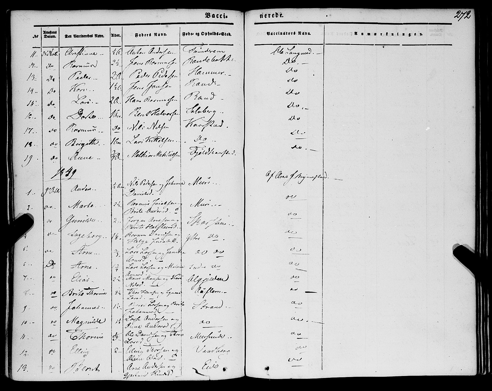 Innvik sokneprestembete, AV/SAB-A-80501: Parish register (official) no. A 5, 1847-1865, p. 272