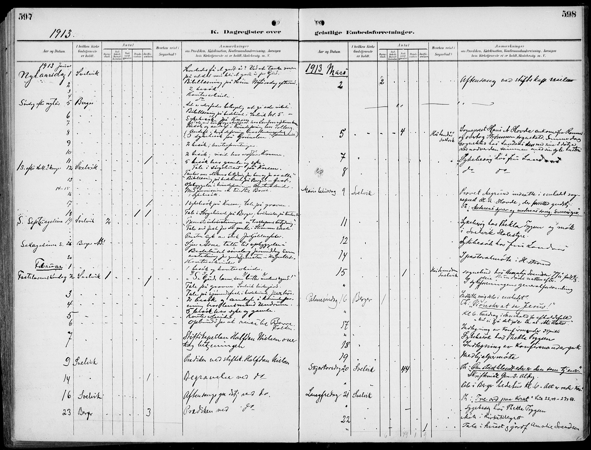 Strømm kirkebøker, AV/SAKO-A-322/F/Fb/L0002: Parish register (official) no. II 2, 1900-1919, p. 597-598