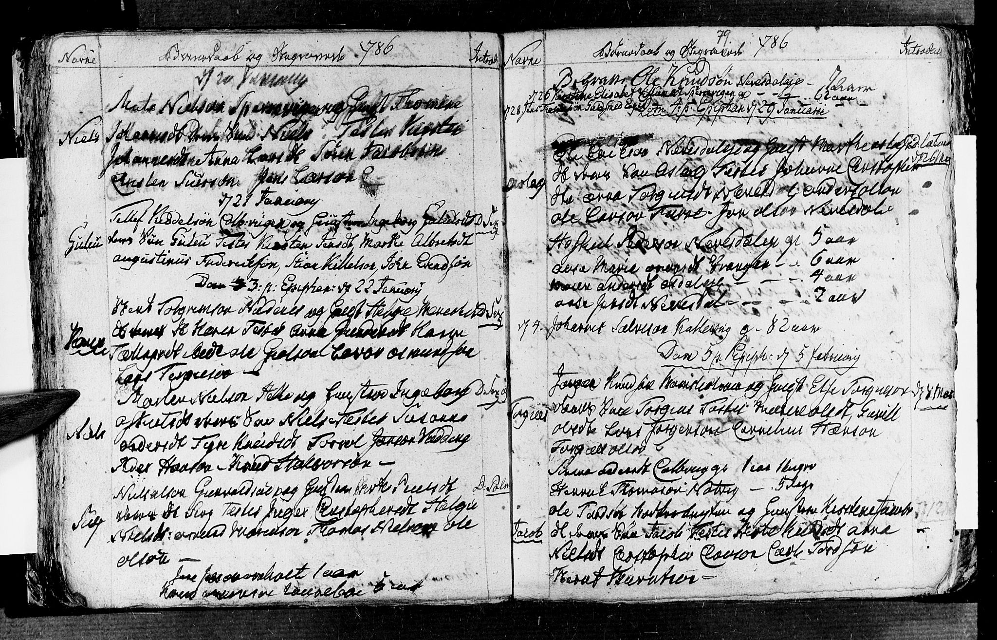Øyestad sokneprestkontor, SAK/1111-0049/F/Fb/L0001: Parish register (copy) no. B 1, 1780-1794, p. 79