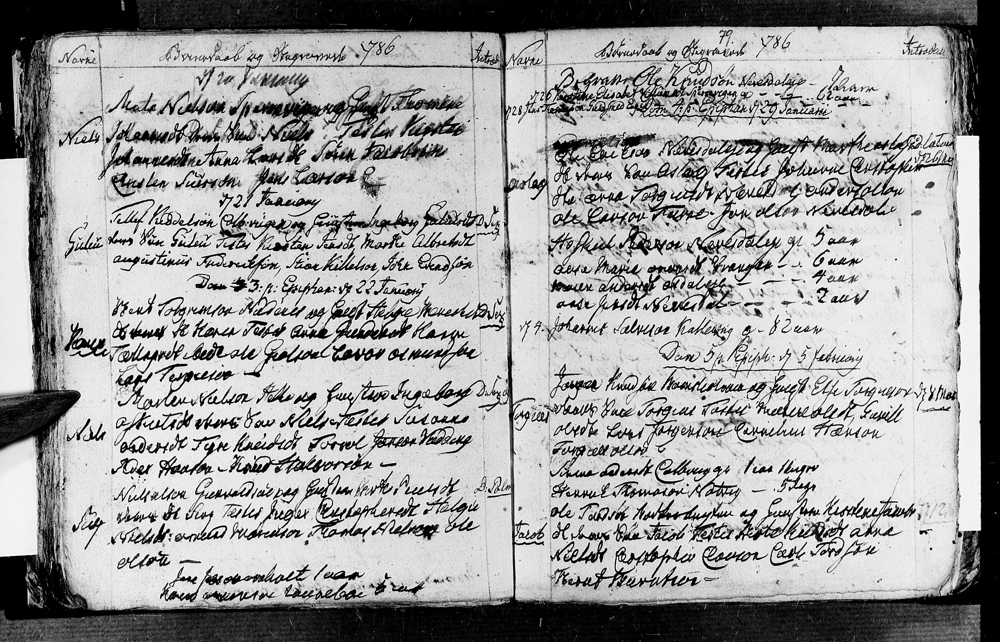 Øyestad sokneprestkontor, AV/SAK-1111-0049/F/Fb/L0001: Parish register (copy) no. B 1, 1780-1794, p. 79