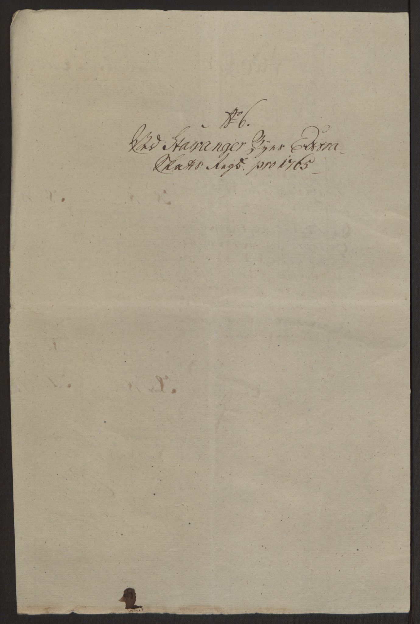 Rentekammeret inntil 1814, Reviderte regnskaper, Byregnskaper, AV/RA-EA-4066/R/Ro/L0305/0001: [O6] Kontribusjonsregnskap / Ekstraskatt, 1762-1768, p. 126