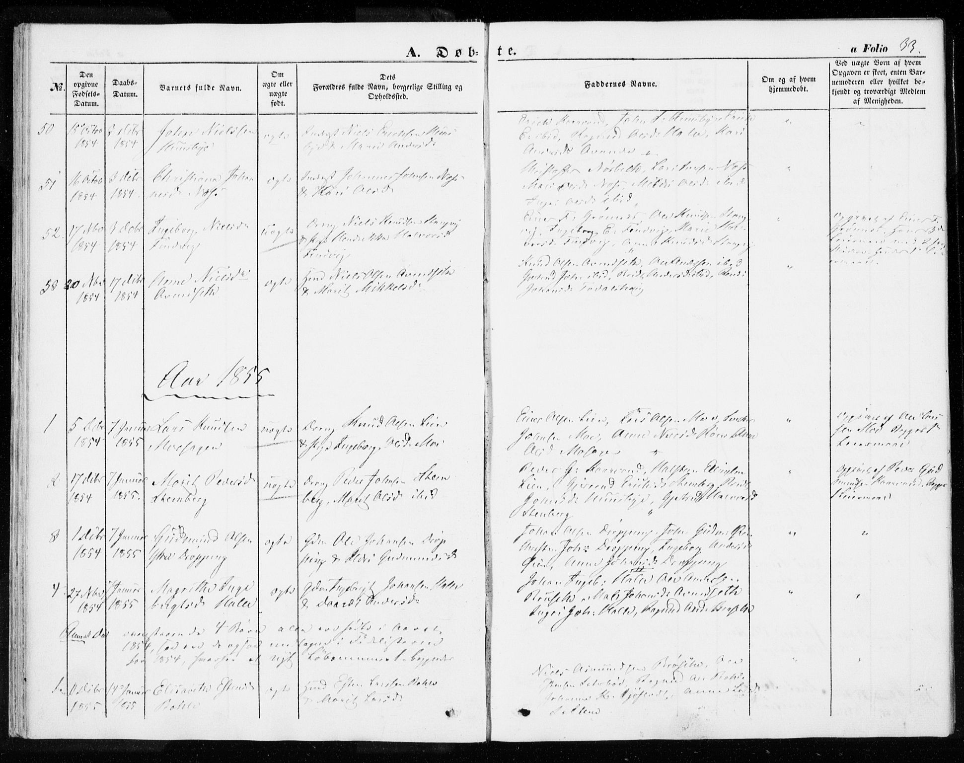 Ministerialprotokoller, klokkerbøker og fødselsregistre - Møre og Romsdal, SAT/A-1454/592/L1026: Parish register (official) no. 592A04, 1849-1867, p. 33