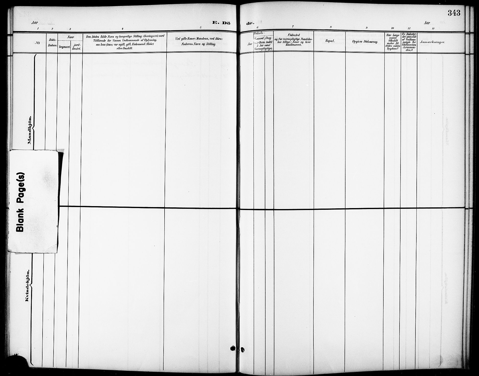 Ministerialprotokoller, klokkerbøker og fødselsregistre - Sør-Trøndelag, AV/SAT-A-1456/668/L0819: Parish register (copy) no. 668C08, 1899-1912, p. 343