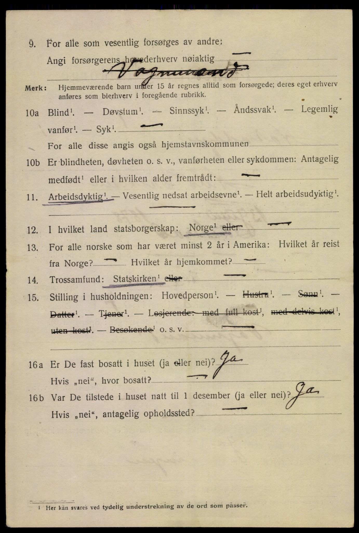 SAKO, 1920 census for Notodden, 1920, p. 4195